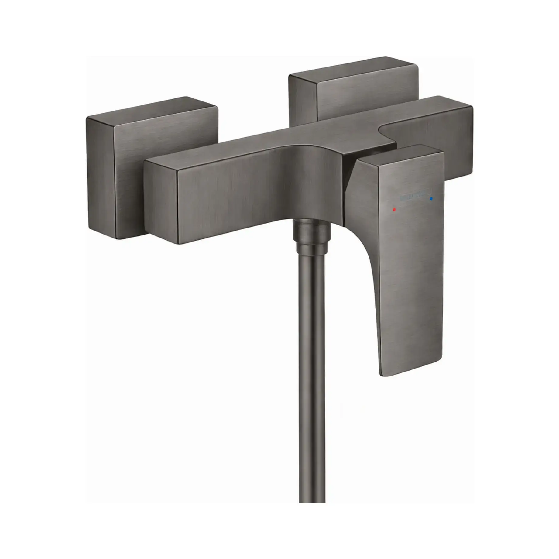 Змішувач для душу Metropol Hansgrohe 32560340 Brushed Black Chrome — вид на білому тлі