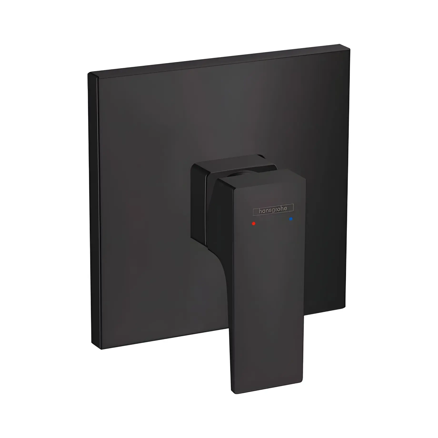 Змішувач для душу Metropol Hansgrohe 32565670 Matt Black — вид на білому тлі