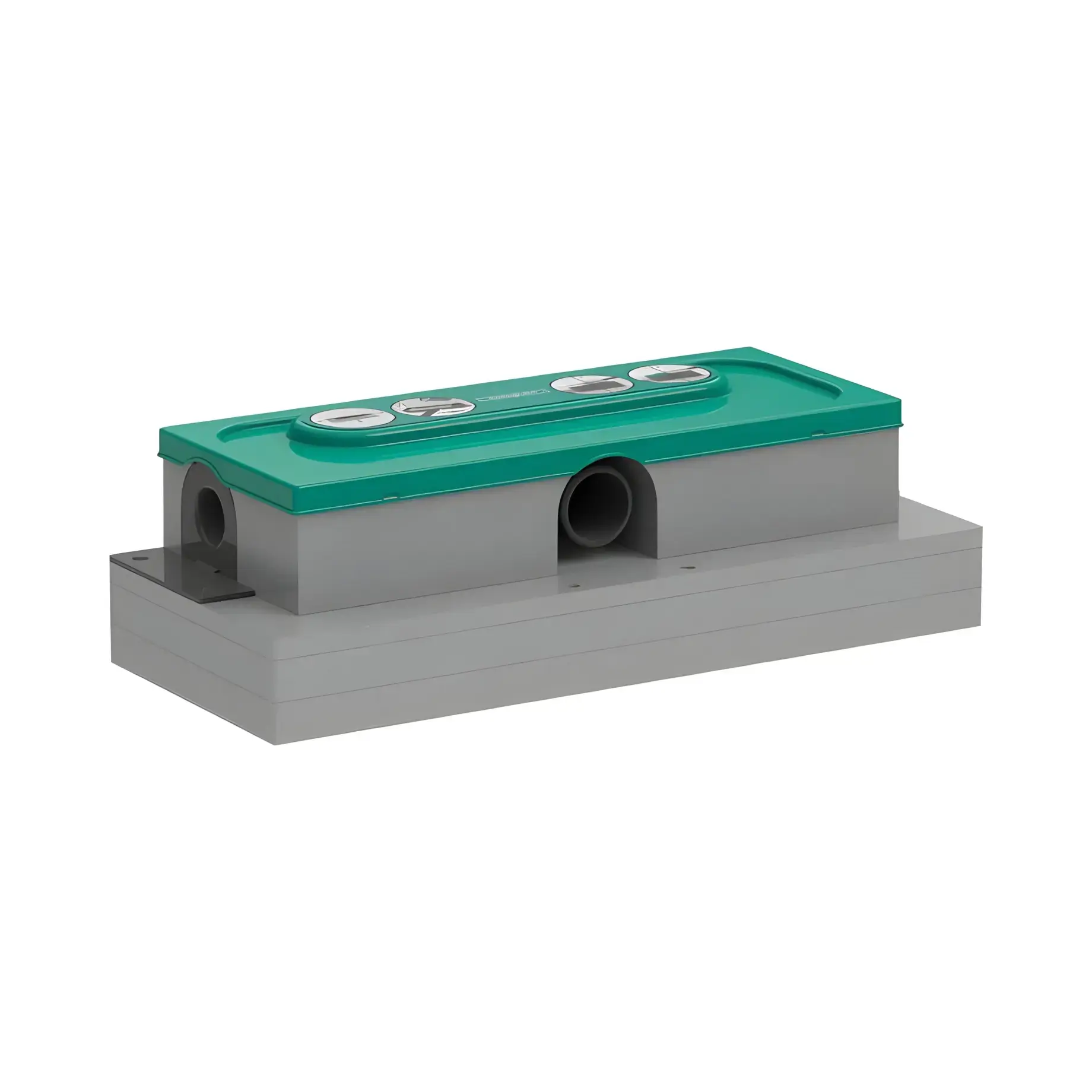 Прихована частина для душових трапів uBox universal d40 Hansgrohe 01000180 — вид на білому тлі