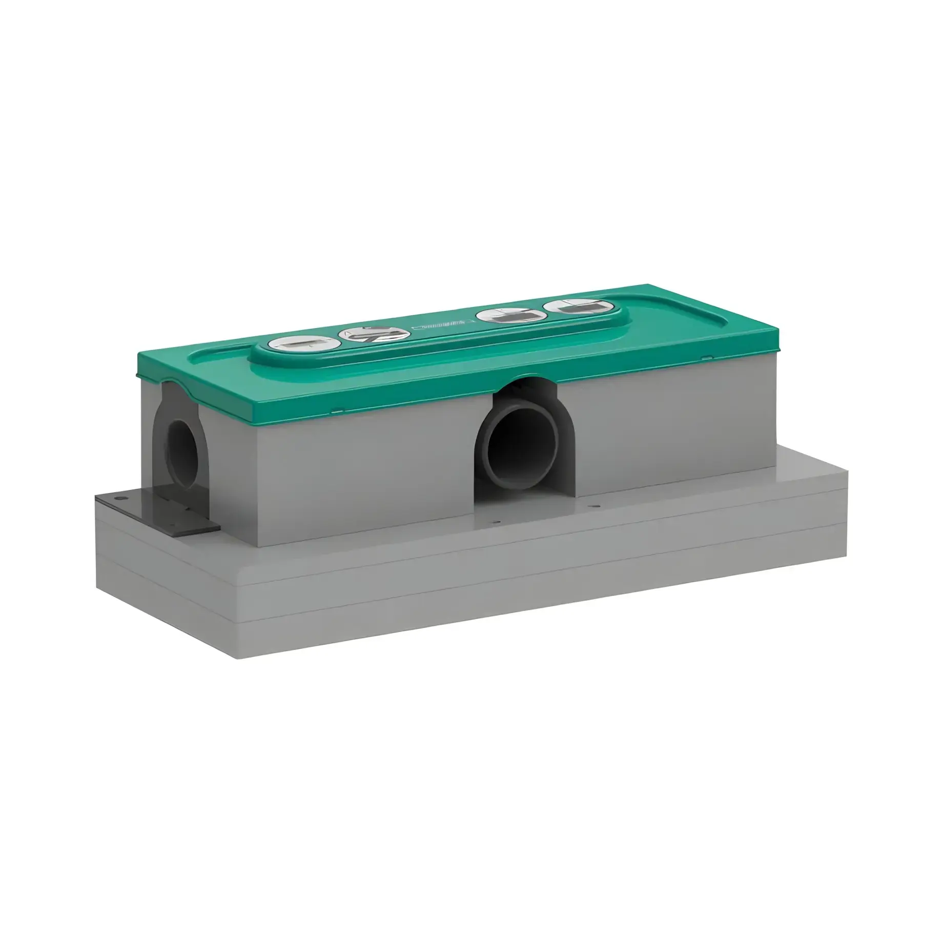 Прихована частина для душових трапів uBox universal d50 Hansgrohe 01001180 — вид на білому тлі