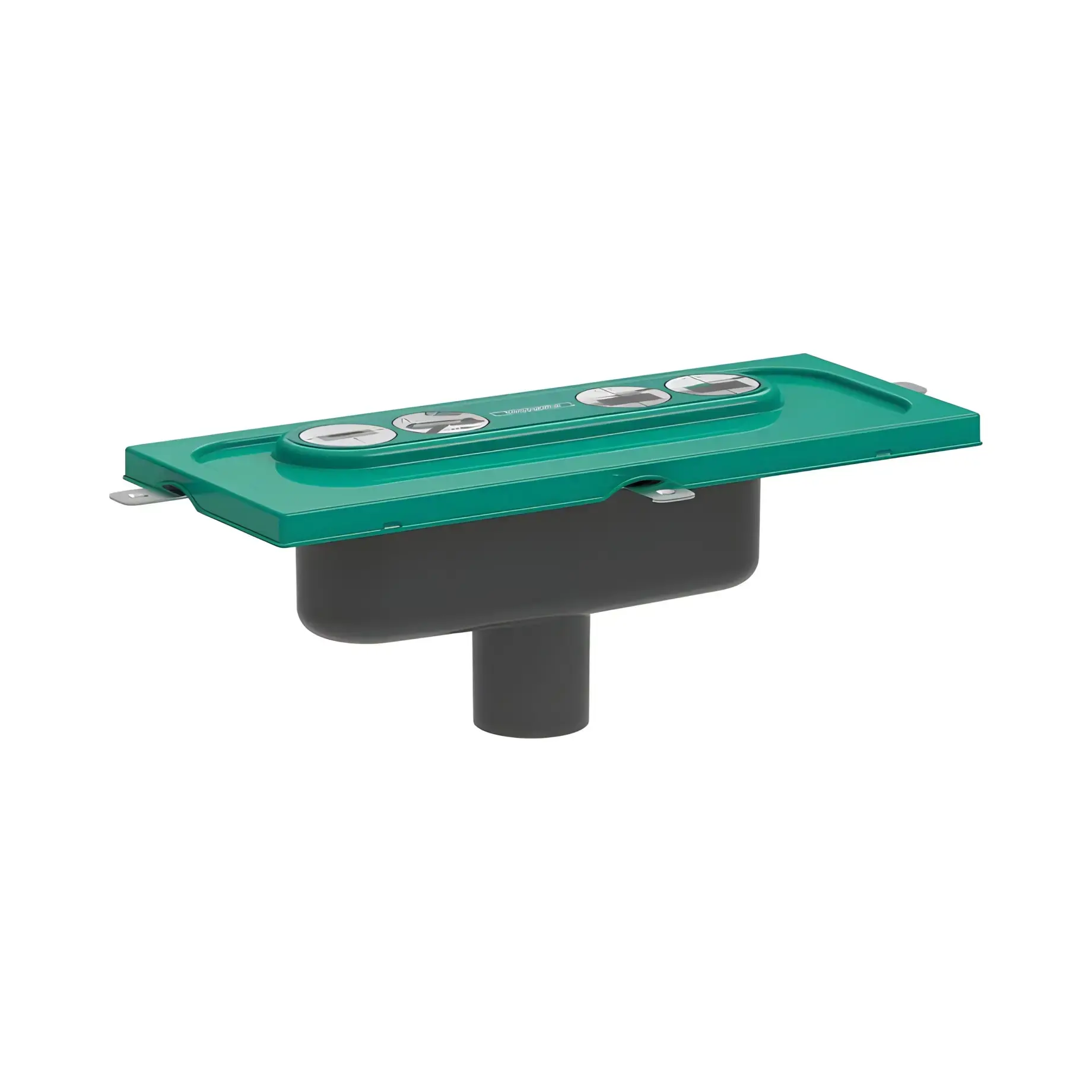 Прихована частина для душових трапів uBox universal вертикальна d50 Hansgrohe 01002180 — вид на білому тлі