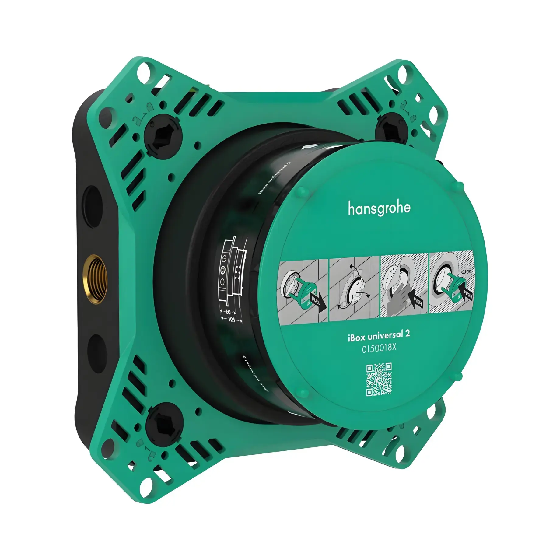 Прихована частина iBox universal 2 Hansgrohe 01500180 — вид на білому тлі