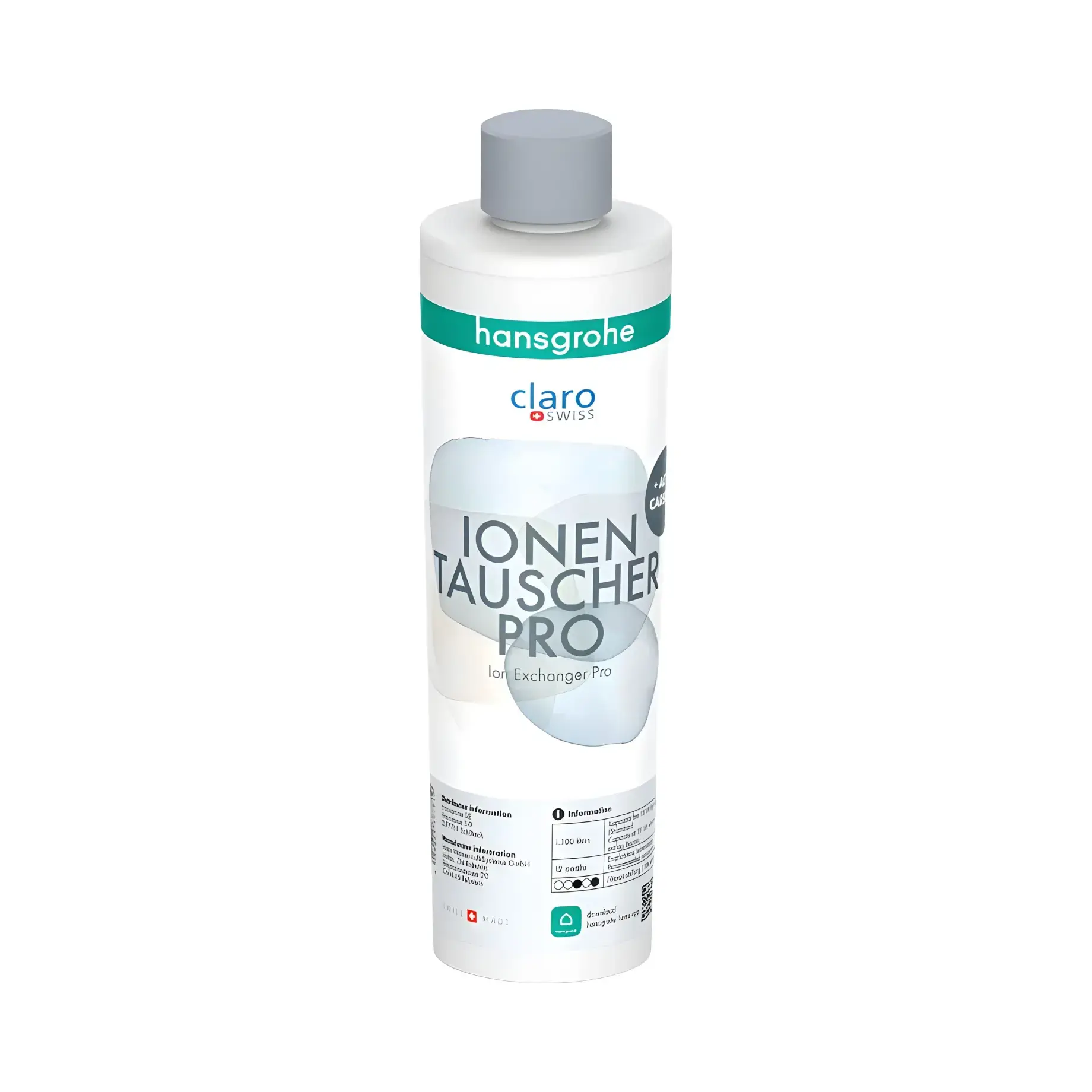 Іонообмінний фільтр Pro та активоване вугілля Hansgrohe 76827000 — вид на білому тлі