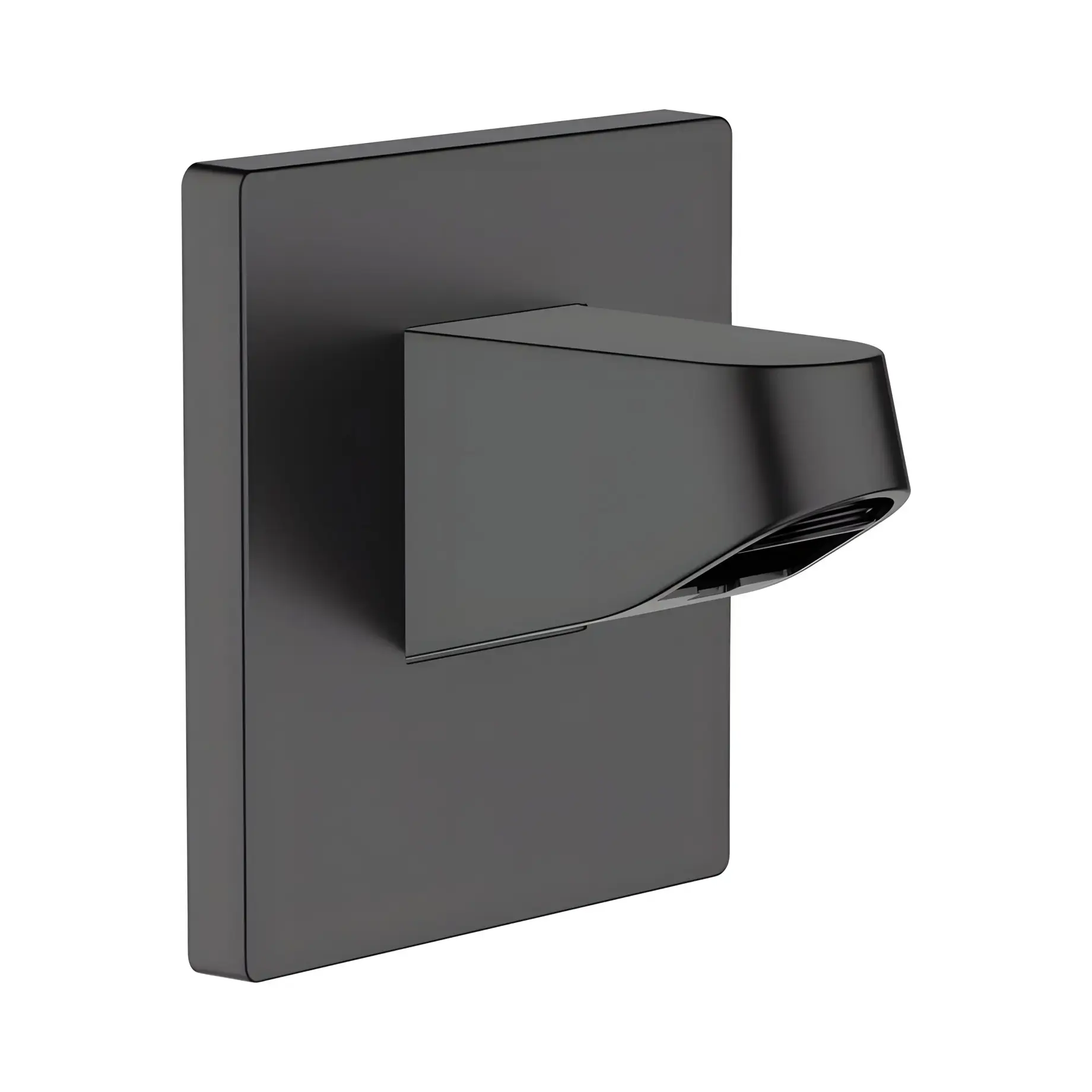 Кронштейн для верхнього душу Pulsify Hansgrohe 24139670 Matt Black — вид на білому тлі