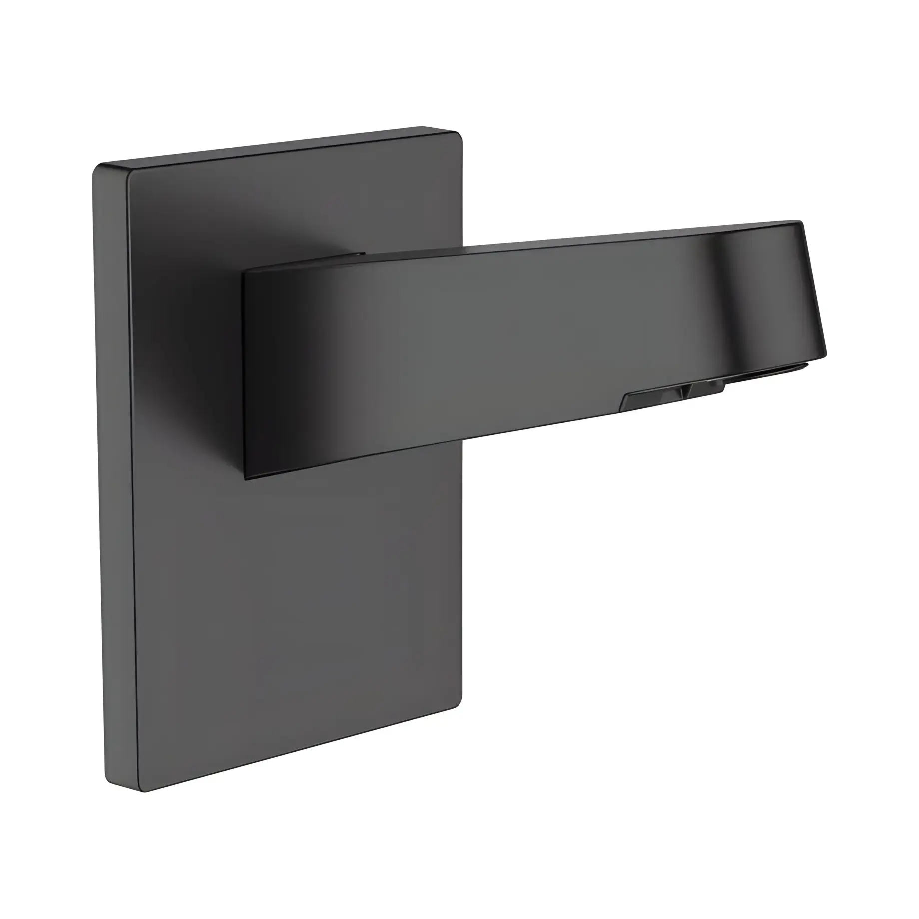 Кронштейн для верхнього душу Pulsify Hansgrohe 24149670 Matt Black — вид на білому тлі