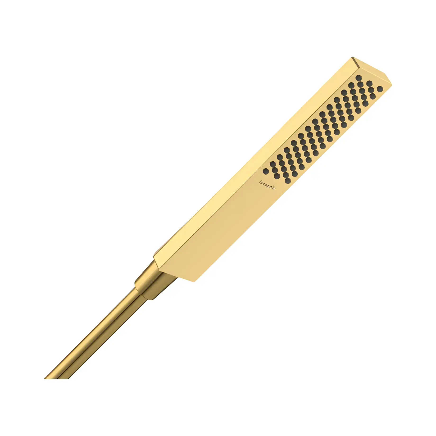 Ручний душ 1jet Pulsify E Hansgrohe 24321990 Polished Gold Optic — вид на білому тлі