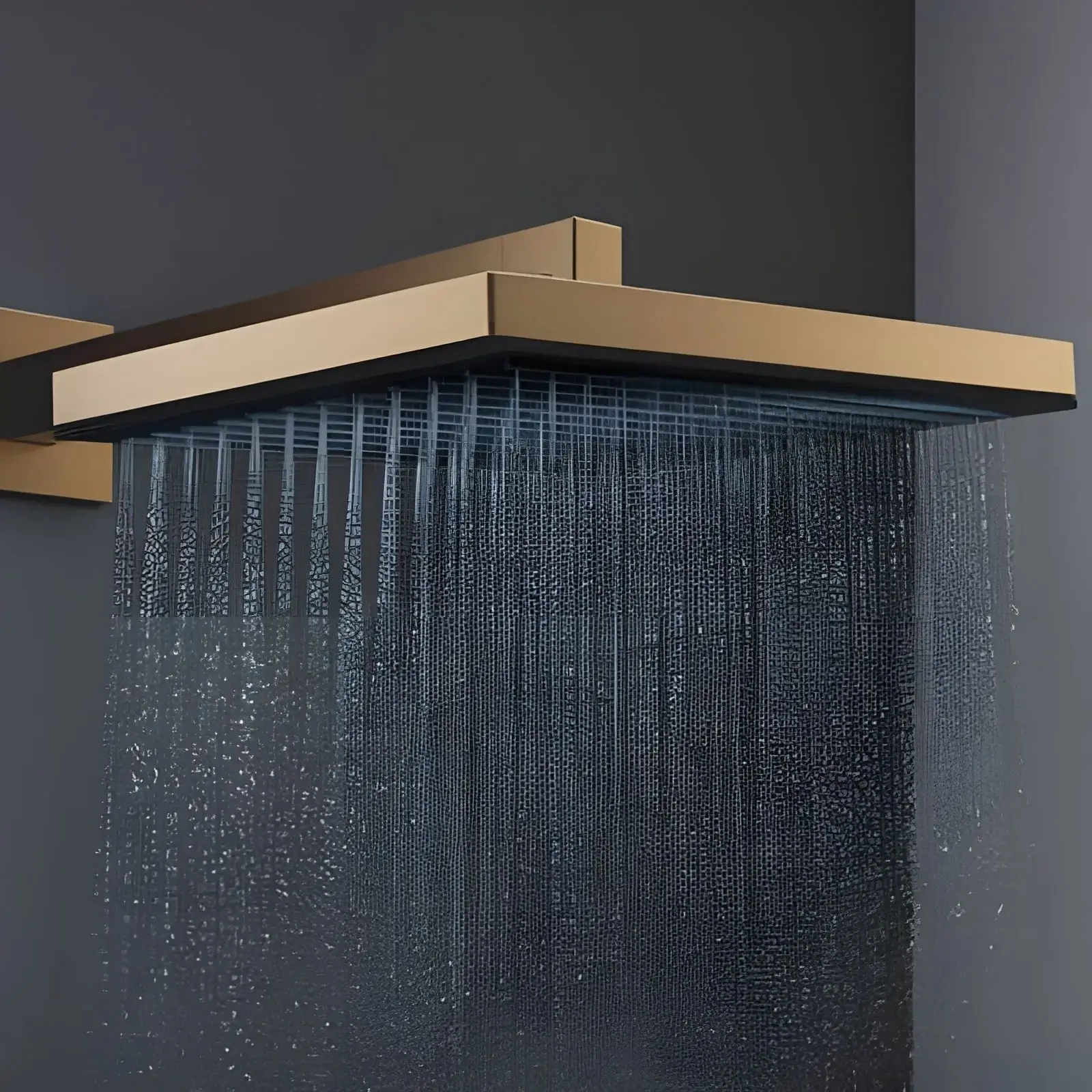 Верхній душ 1jet Pulsify E Hansgrohe 24330140 Brushed Bronze — вид спереду