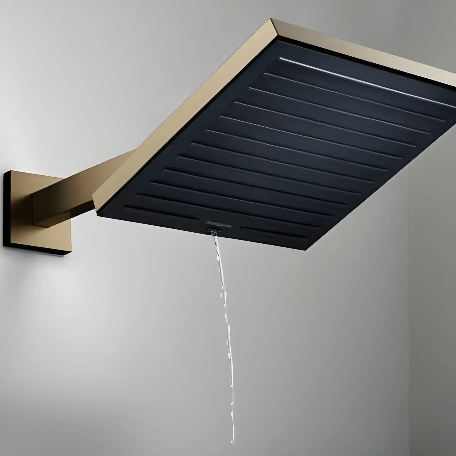 Верхній душ 1jet Pulsify E Hansgrohe 24330140 Brushed Bronze — вид згори