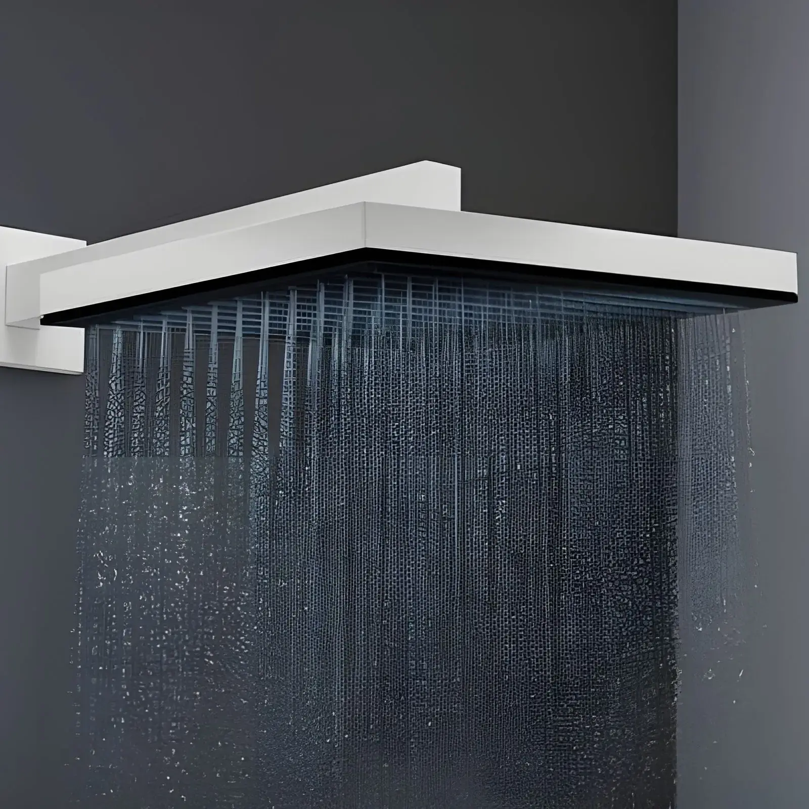 Верхній душ 1jet Pulsify E Hansgrohe 24330700 White Matt — вид спереду
