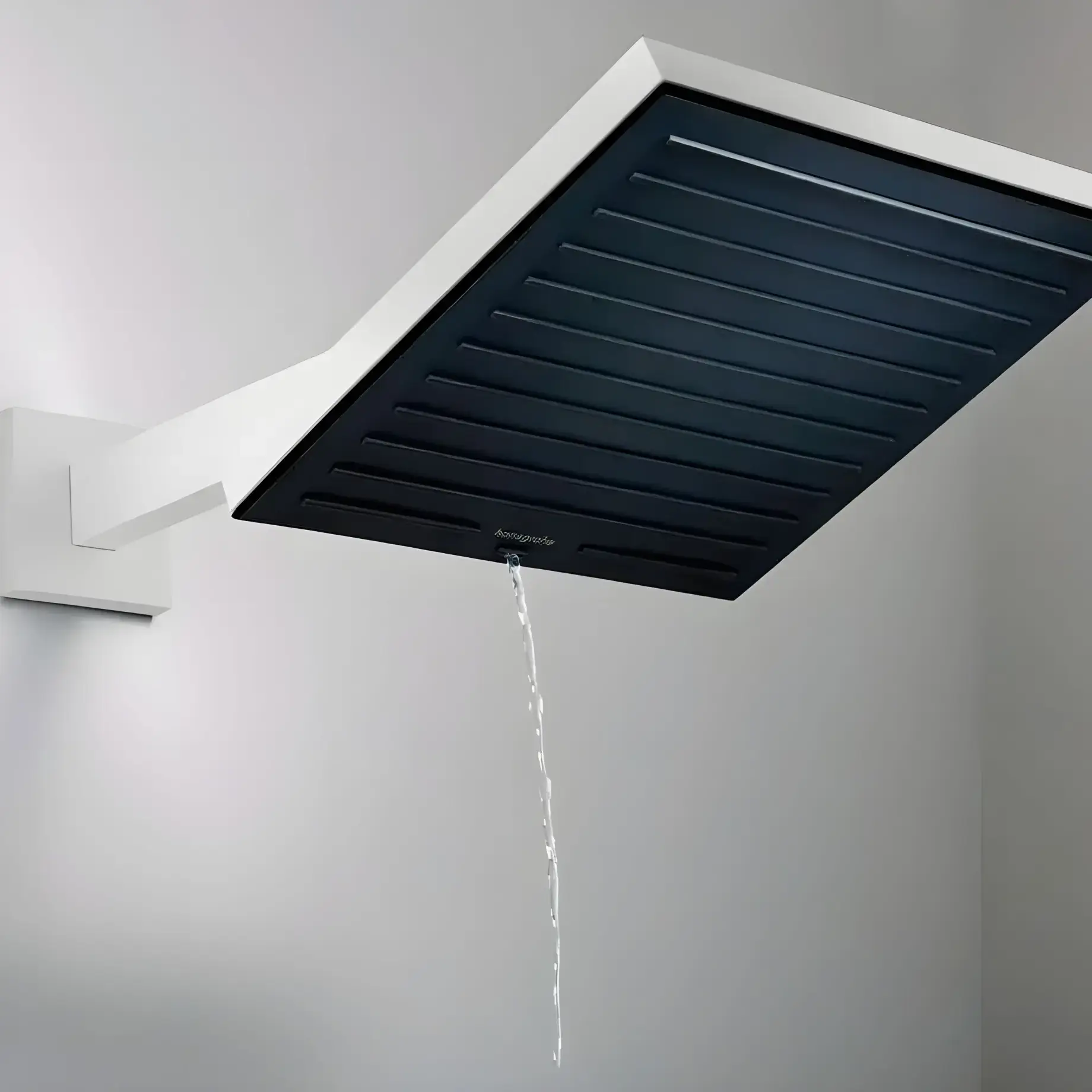 Верхній душ 1jet Pulsify E Hansgrohe 24330700 White Matt — бічний ракурс