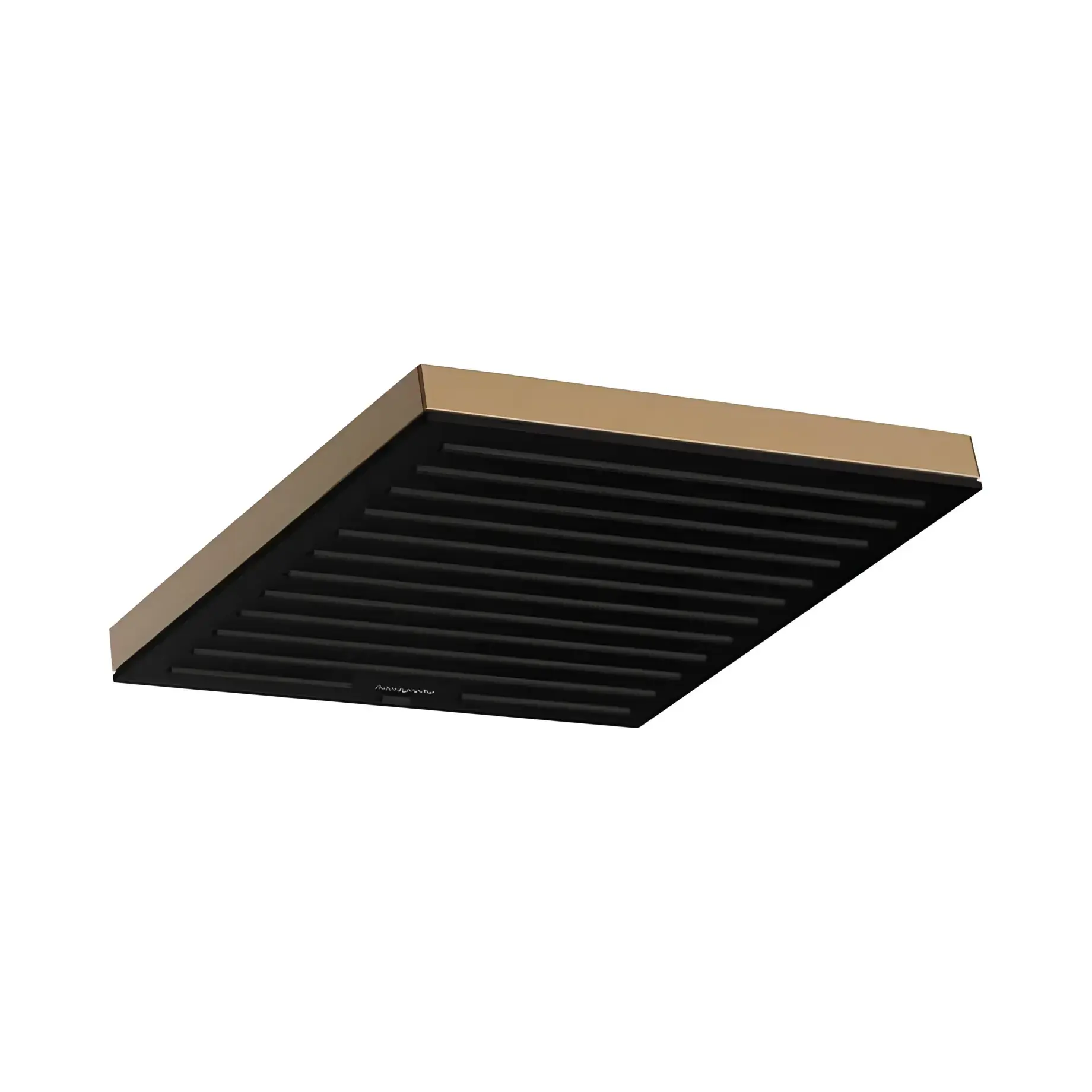 Верхній душ 1jet Pulsify E Hansgrohe 24331140 Brushed Bronze — вид на білому тлі