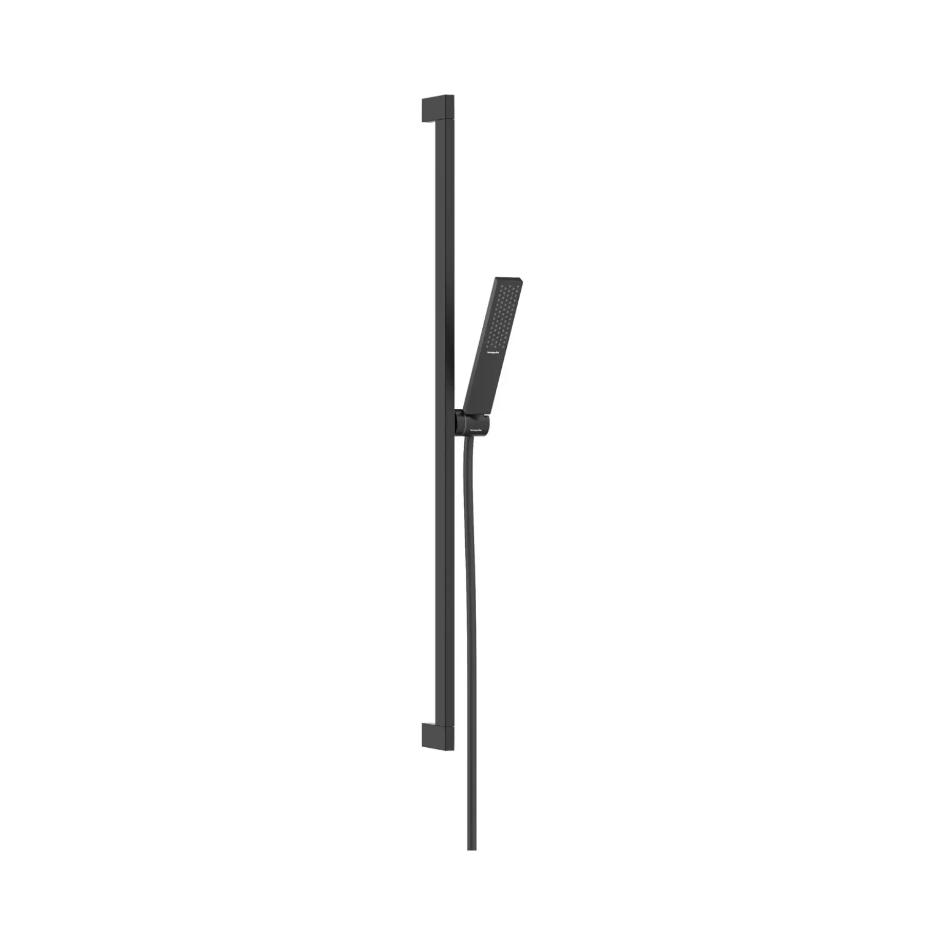 Душовий гарнітур 1jet Pulsify E Hansgrohe 24381670 Matt Black — вид на білому тлі