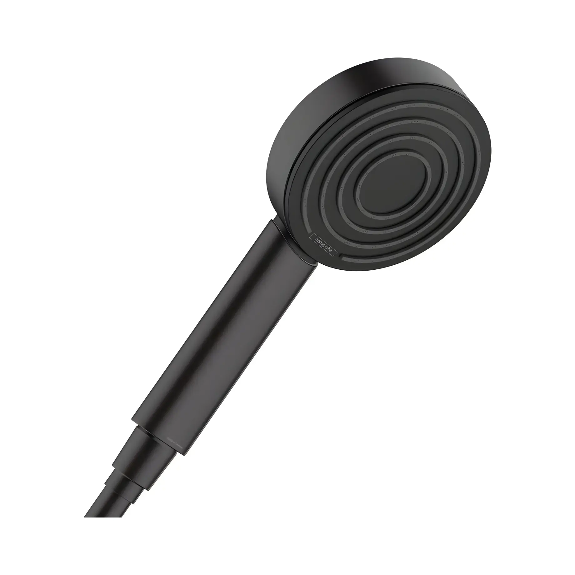 Ручний душ 1jet Pulsify S Hansgrohe 24120670 Matt Black — вид на білому тлі