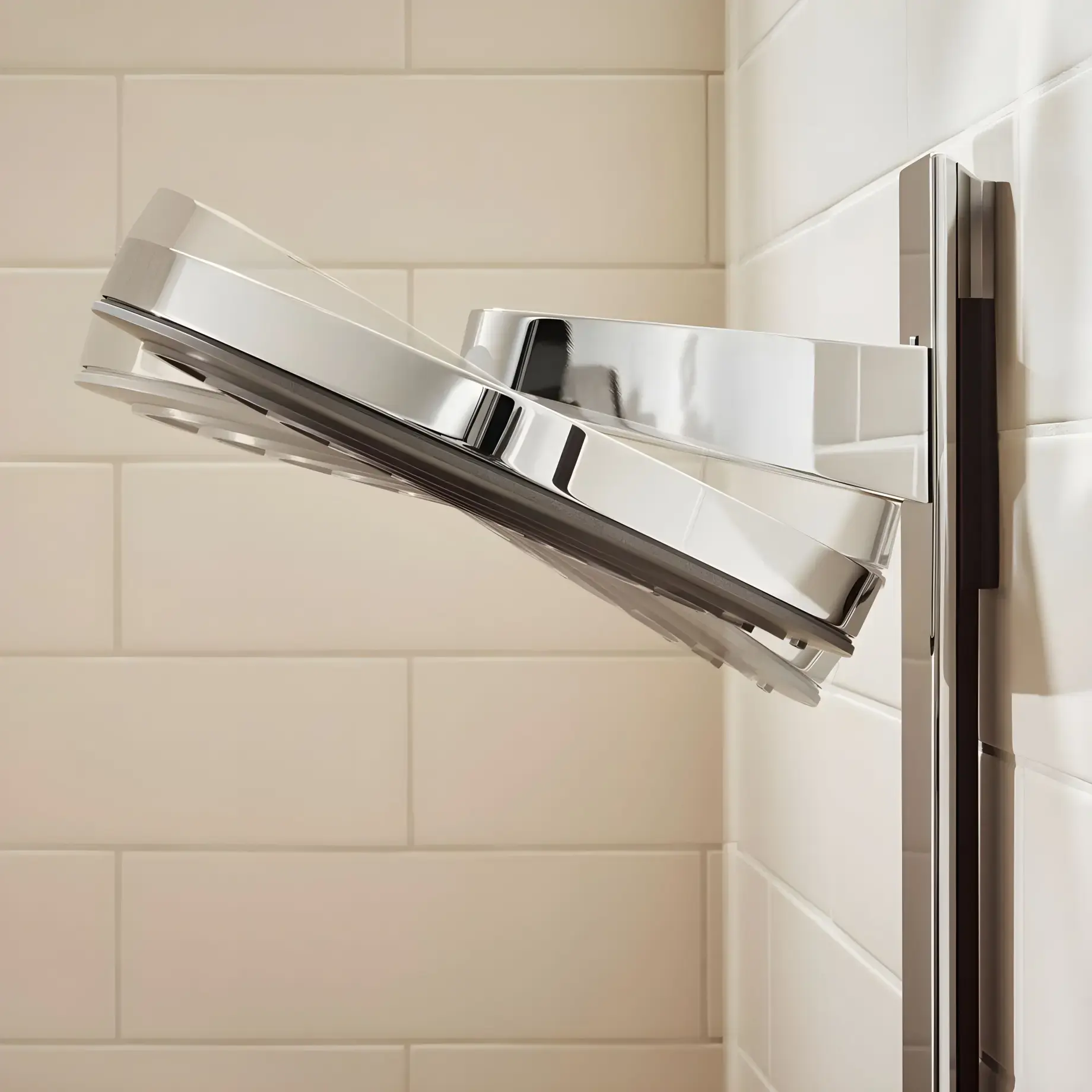 Душова система з термостатом Pulsify S Hansgrohe 24241000 Chrome — вид згори