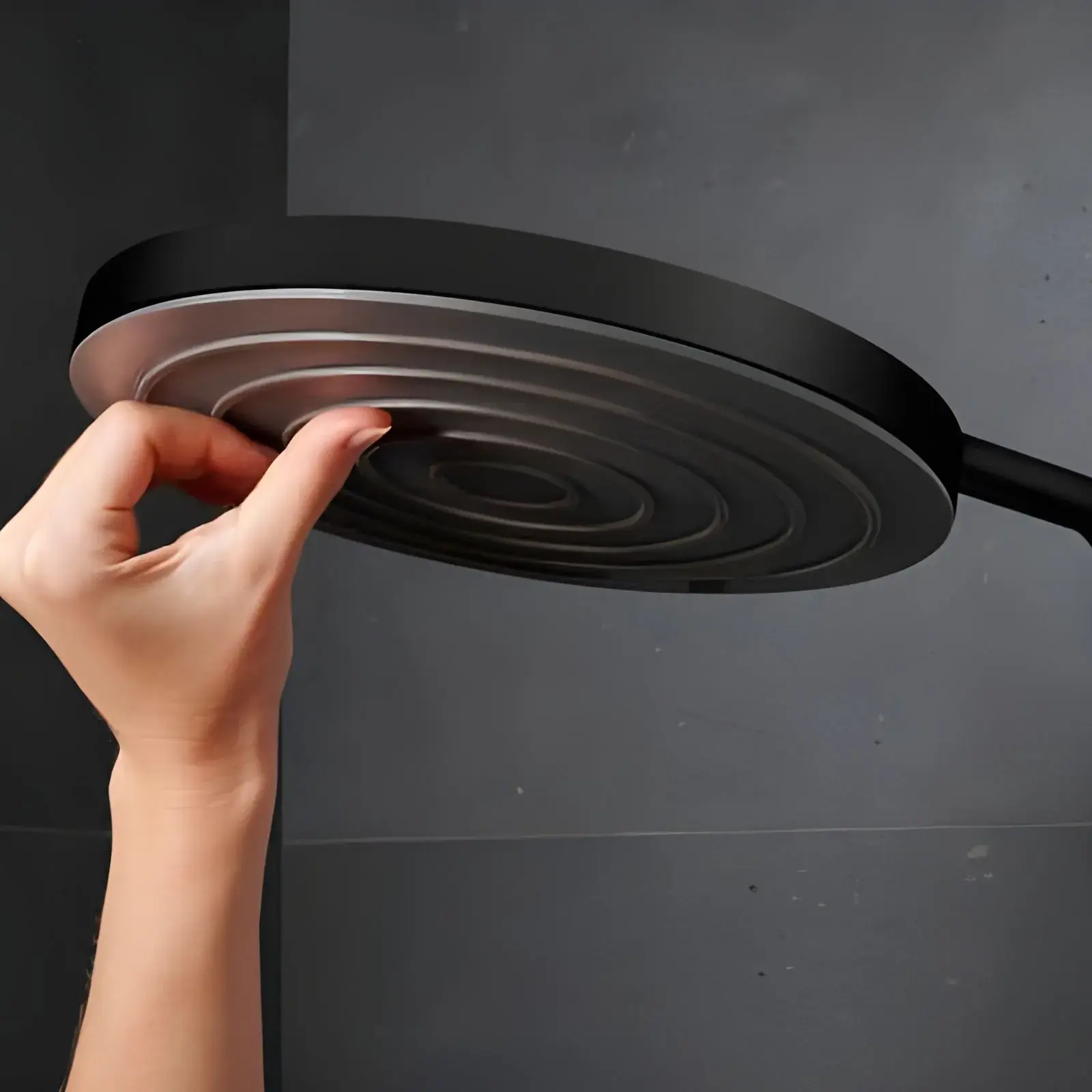 Душова система з термостатом Pulsify S Puro Hansgrohe 24222670 Matt Black — вид спереду
