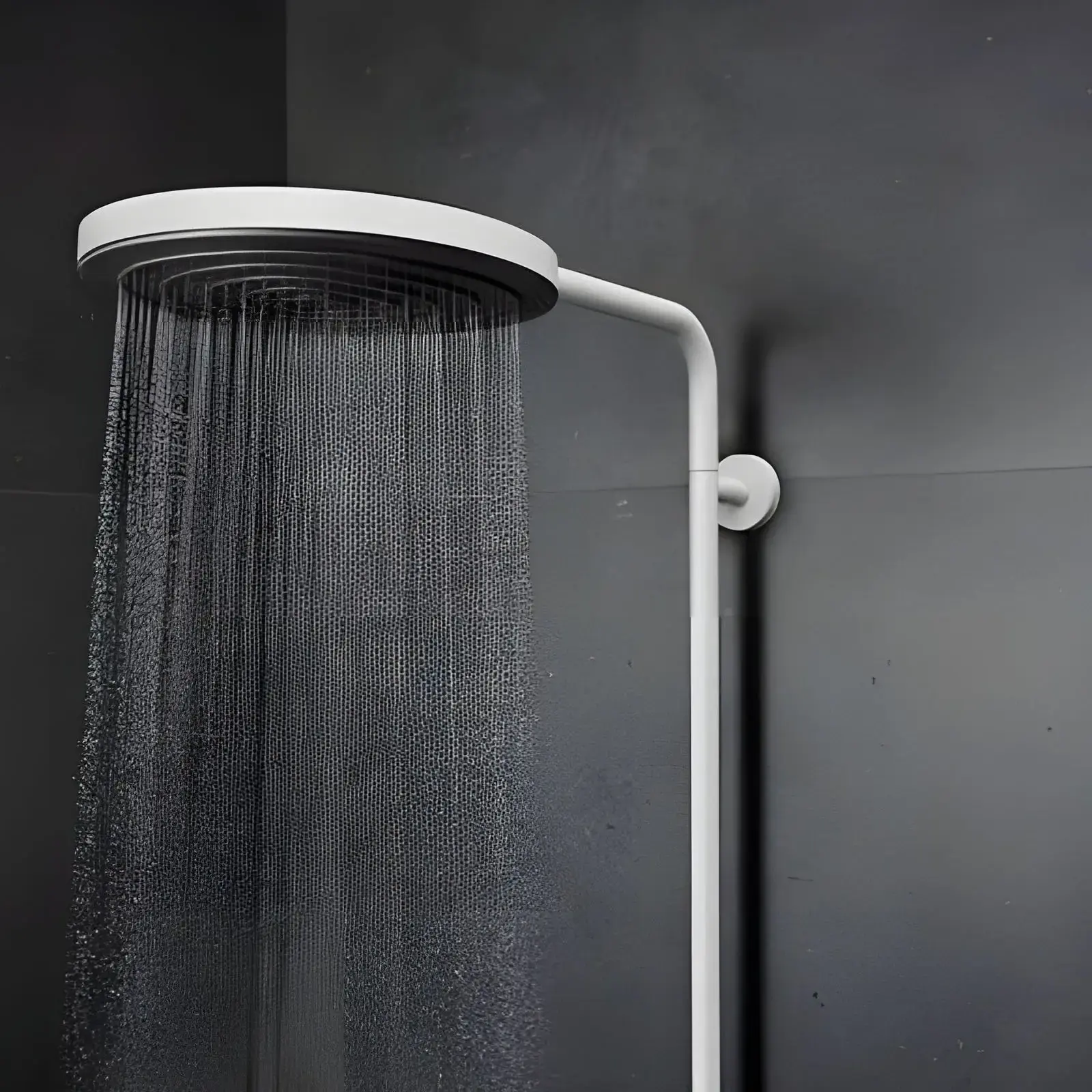 Душова система з термостатом Pulsify S Puro Hansgrohe 24223700 White Matt — бічний ракурс