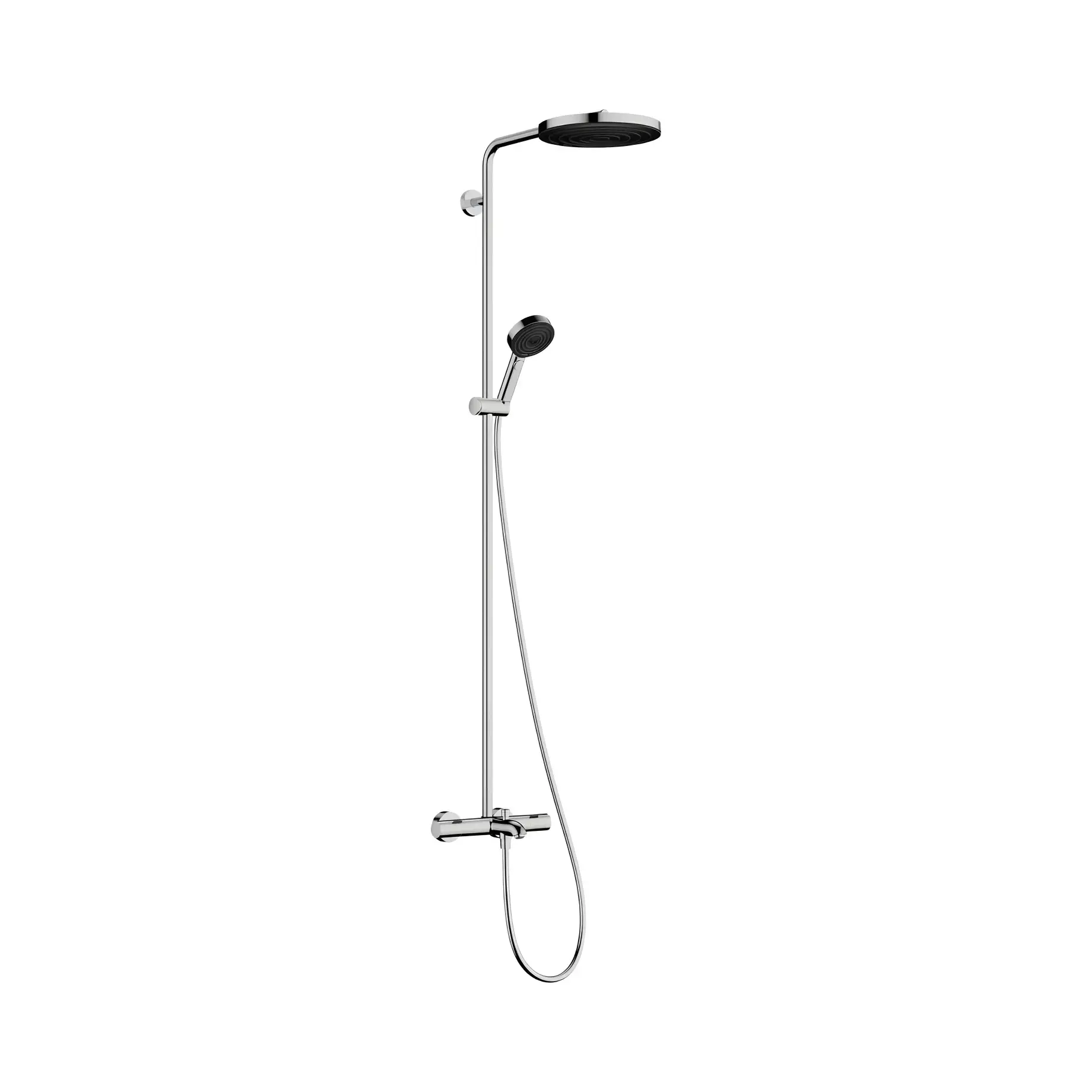 Душова система з термостатом Pulsify S Puro Hansgrohe 24232000 — вид на білому тлі