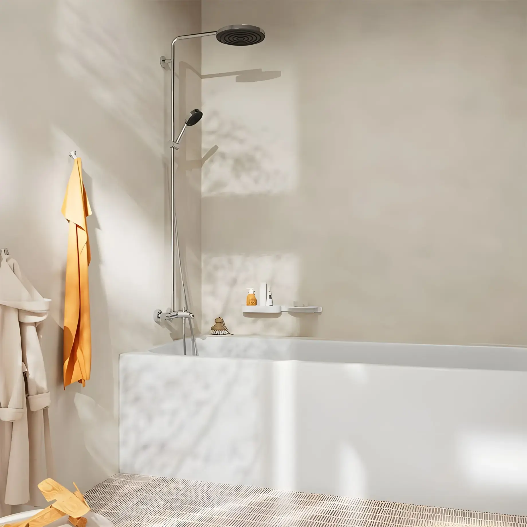 Душова система з термостатом Pulsify S Puro Hansgrohe 24232000 — вид спереду