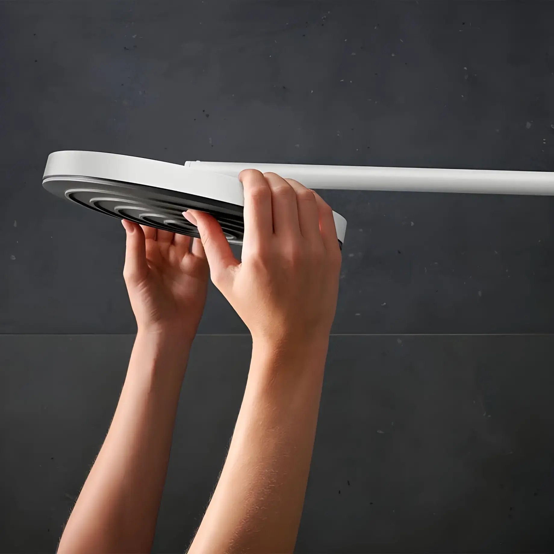 Душова система з термостатом Pulsify S Puro Hansgrohe 24237700 White Matt — вид згори