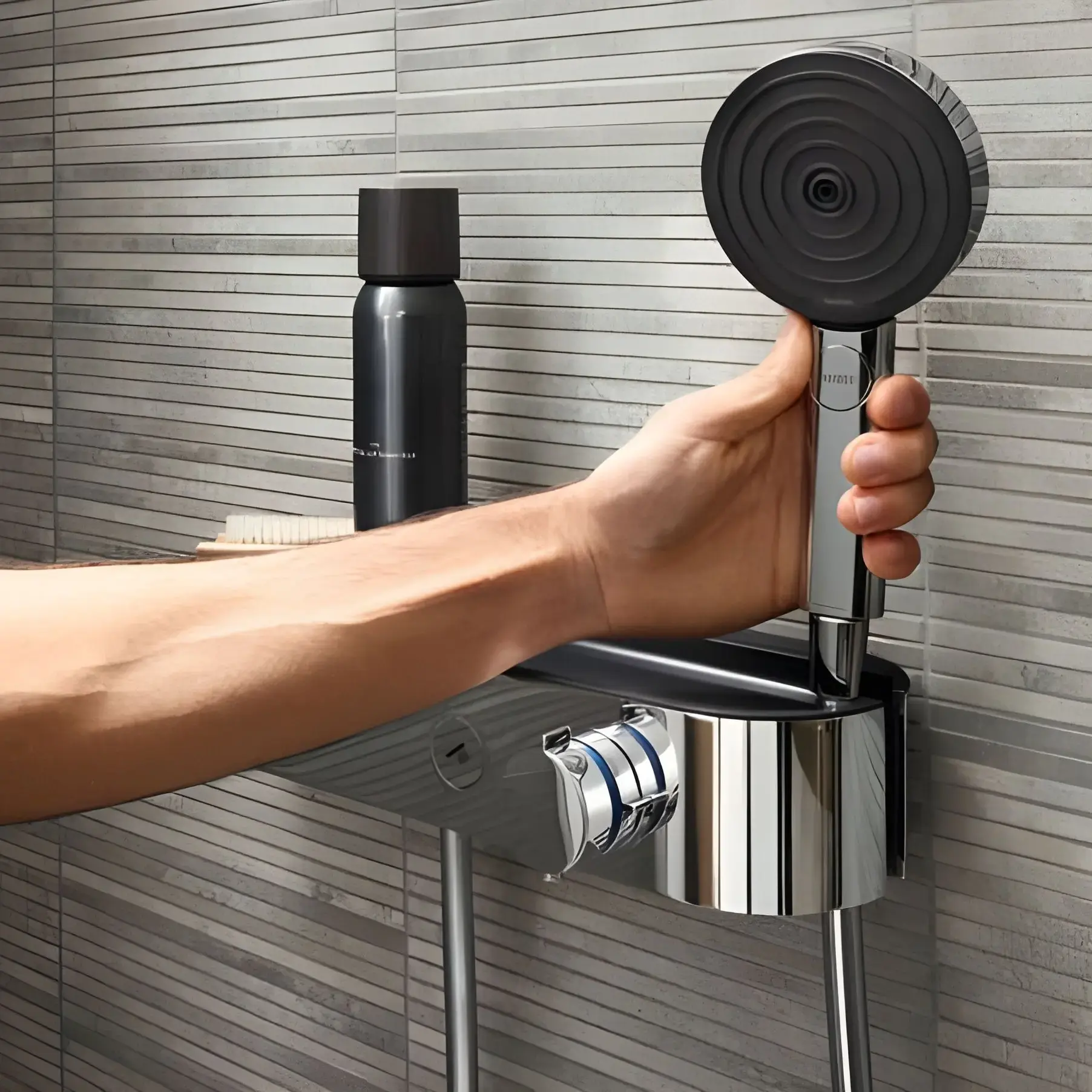 Ручний душ 3jet Pulsify Select S Hansgrohe 24100000 Chrome — вид згори