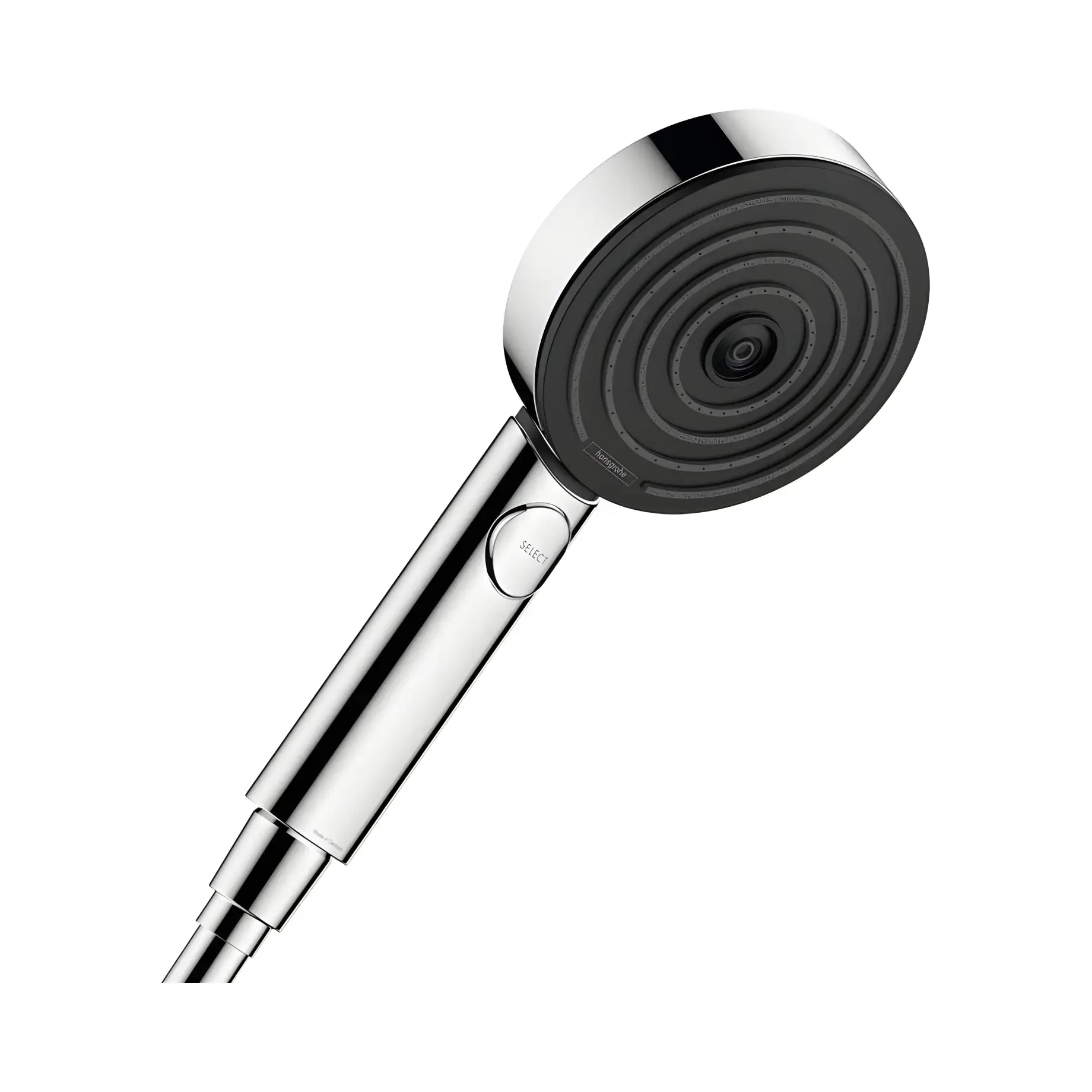 Ручний душ 3jet Pulsify Select S Hansgrohe 24110000 Chrome — вид на білому тлі