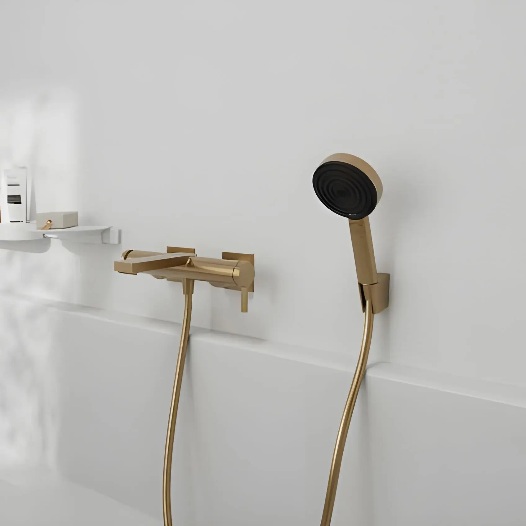 Ручний душ 3jet Pulsify Select S Hansgrohe 24110140 Brushed Bronze — вид ззаду