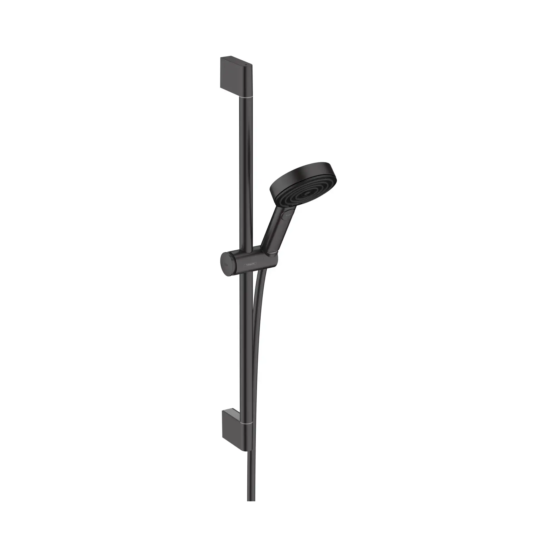 Душовий гарнітур 3jet Pulsify Select S Hansgrohe 24161670 Matt Black — вид на білому тлі