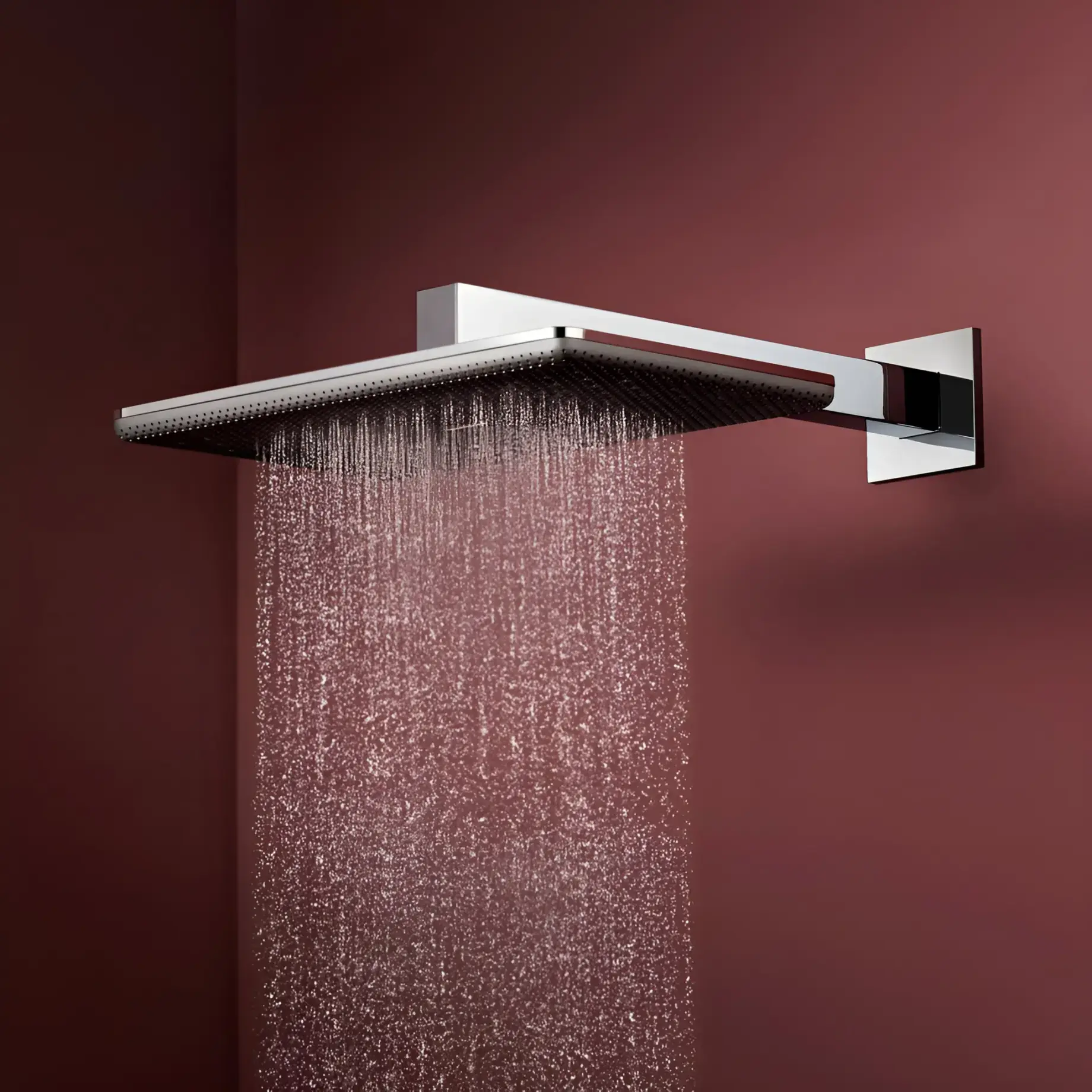 Верхній душ 1jet Raindance Alive Q Hansgrohe 24530000 Chrome — бічний ракурс
