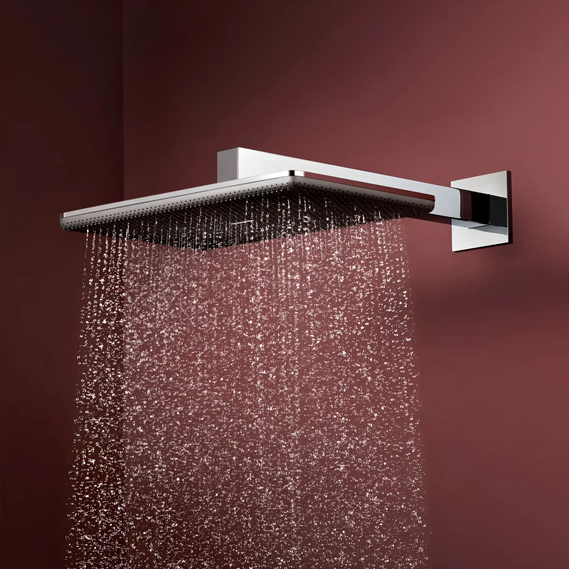 Верхній душ 1jet Raindance Alive Q Hansgrohe 24530000 Chrome — вид спереду