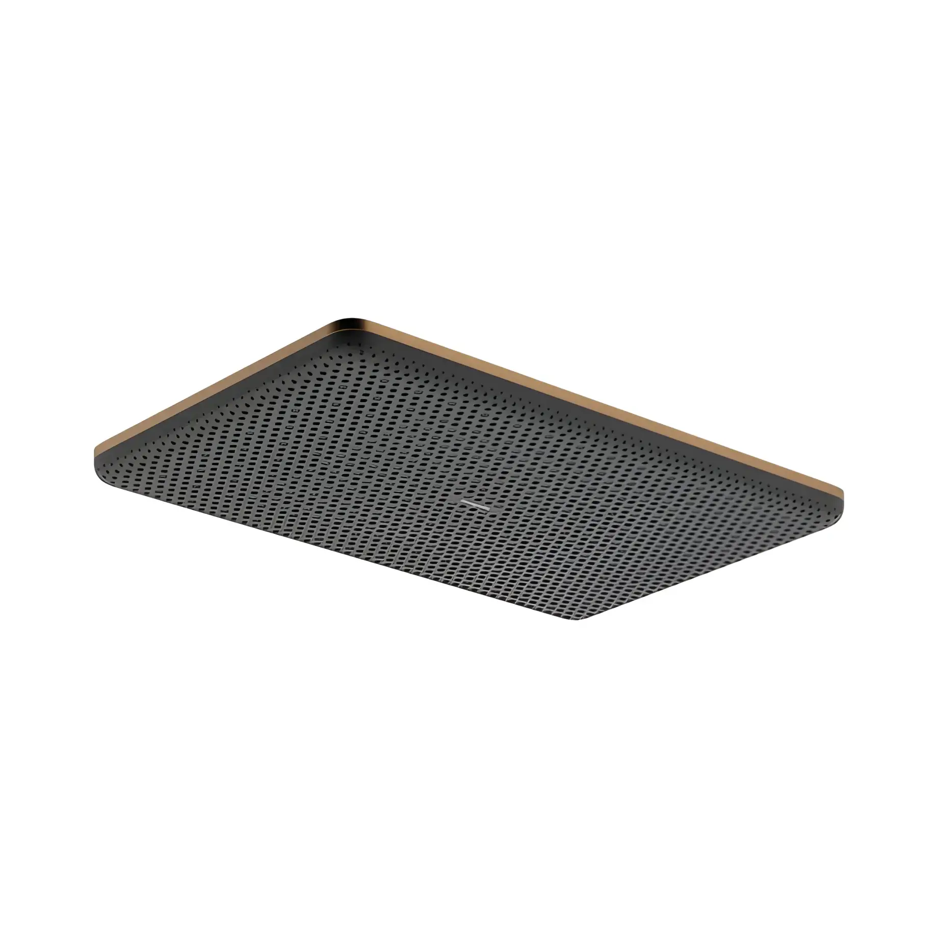Верхній душ 1jet Raindance Alive Q Hansgrohe 24530140 Brushed Bronze — вид на білому тлі