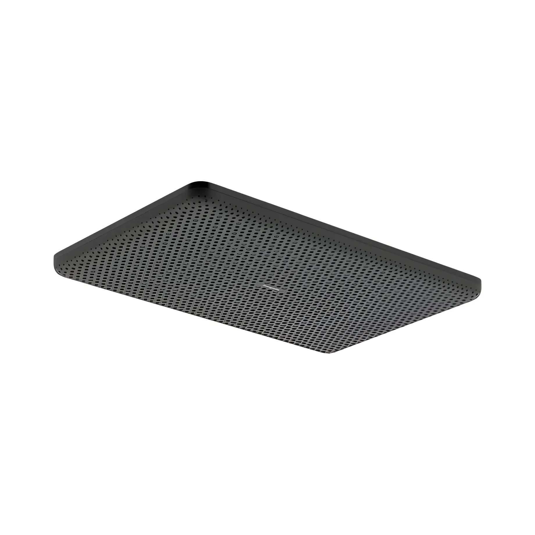 Верхній душ 1jet Raindance Alive Q Hansgrohe 24530340 Brushed Black Chrome — вид на білому тлі