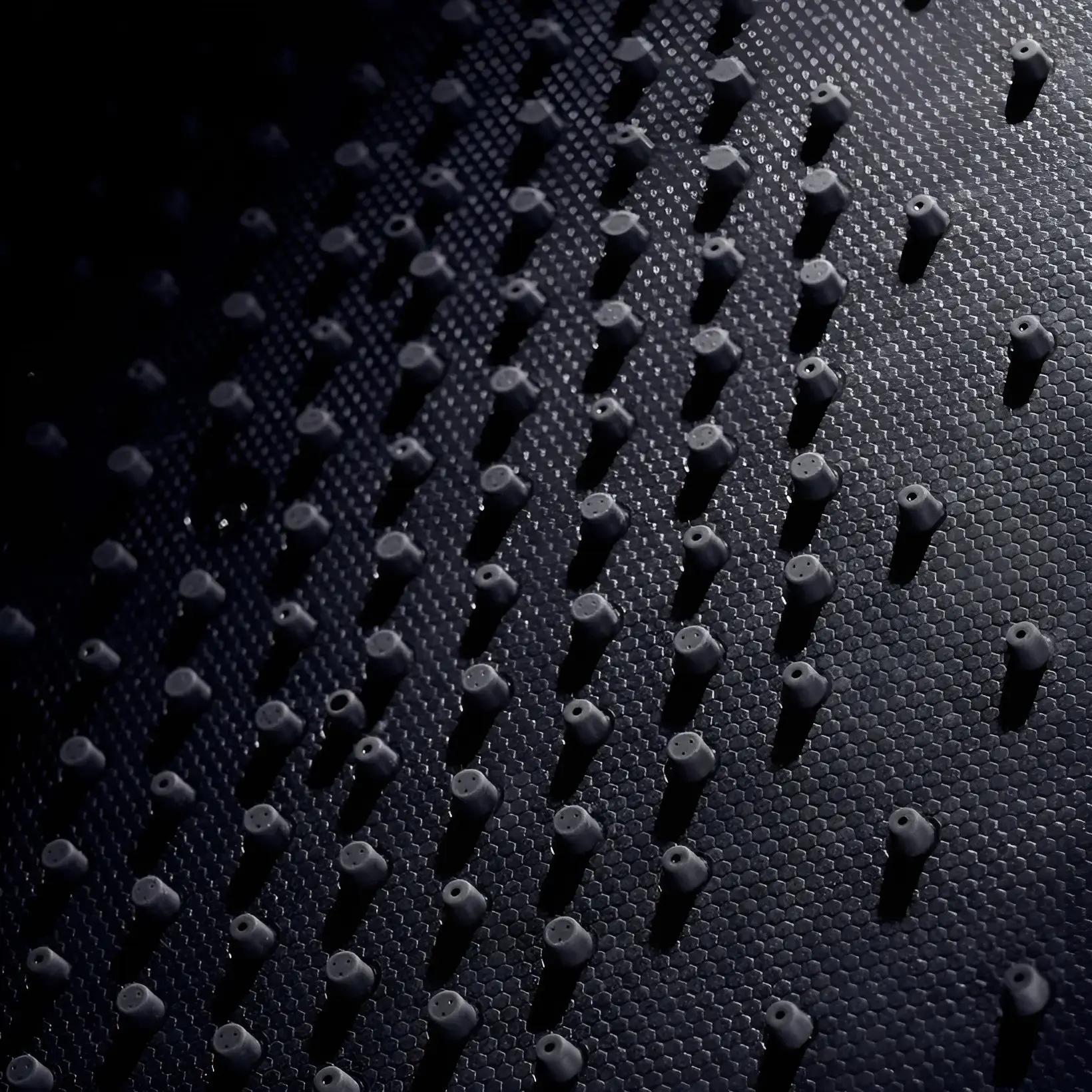 Верхній душ 1jet Raindance Alive Q Hansgrohe 24530670 Black Matt — вид ззаду