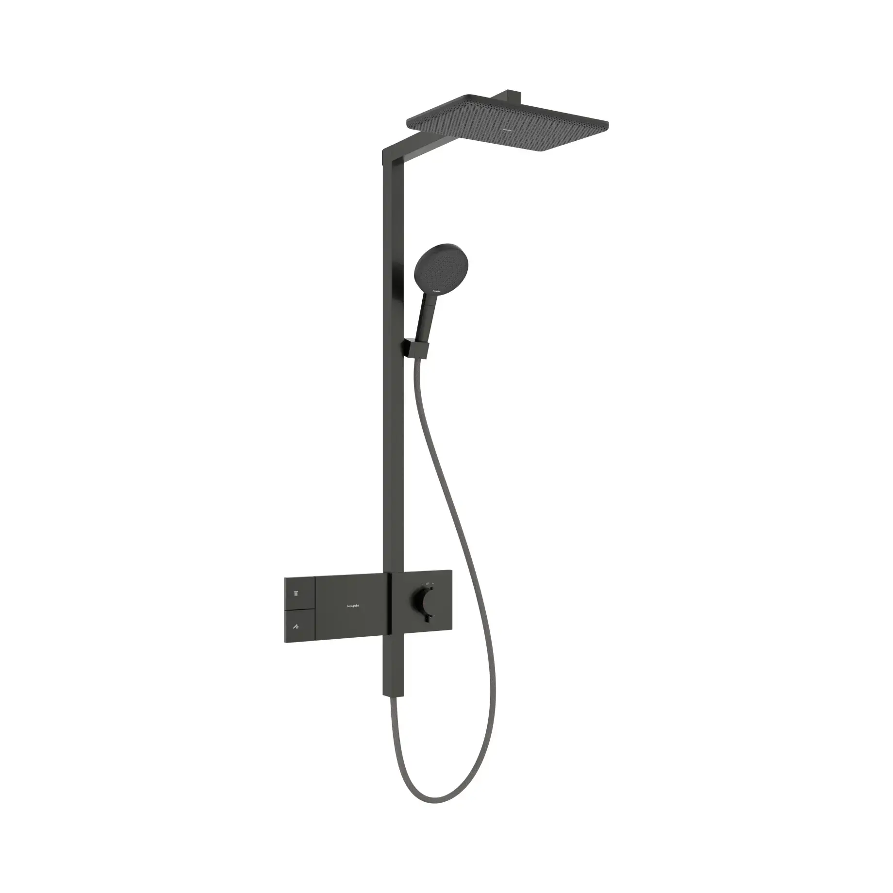 Душова система Raindance Alive Q 210/340 1jet с ShowerSelect Comfort Hansgrohe 24580340 — вид на білому тлі