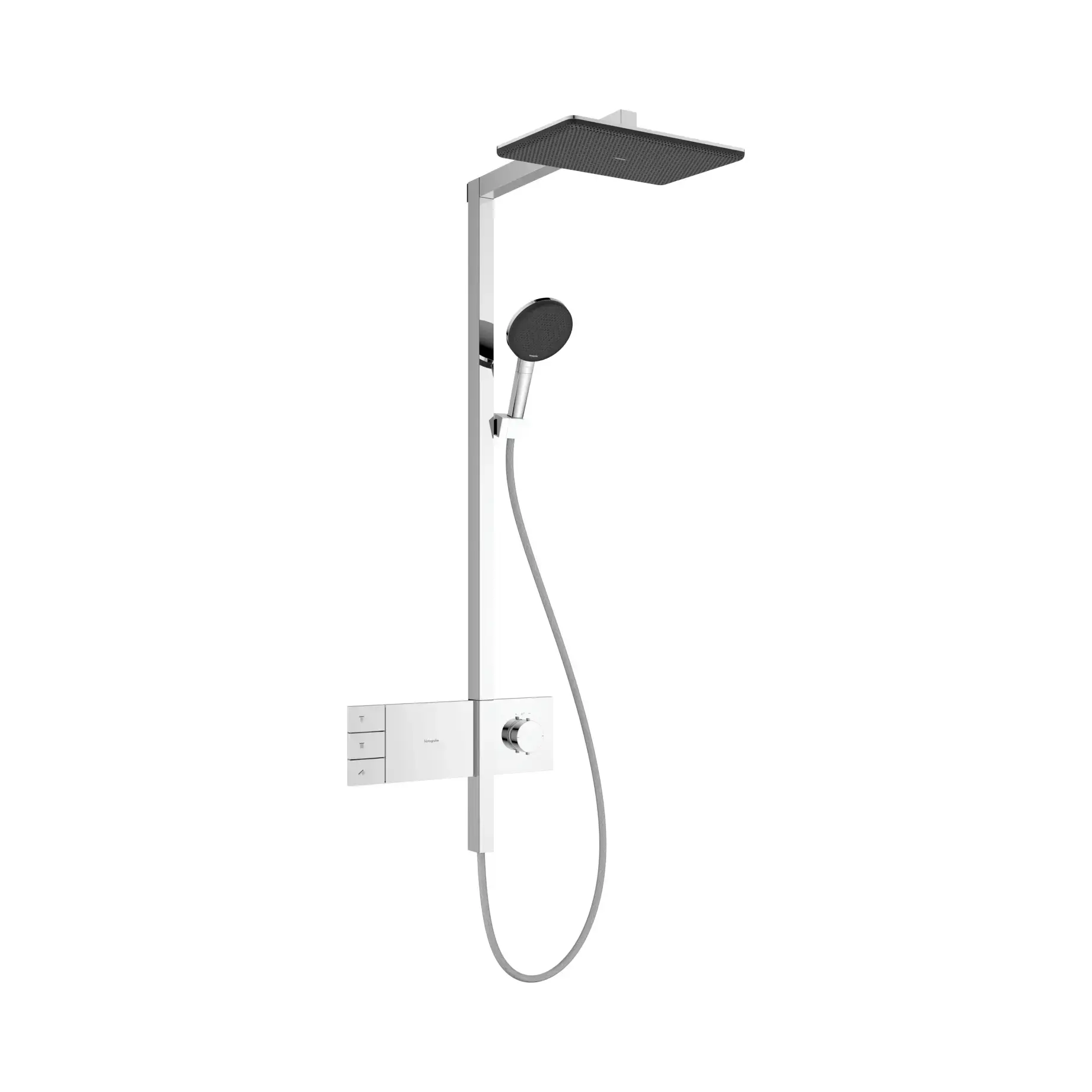 Душова система Raindance Alive Q 210/340 2jet з ShowerSelect Comfort Hansgrohe 24590000 Chrome — вид на білому тлі