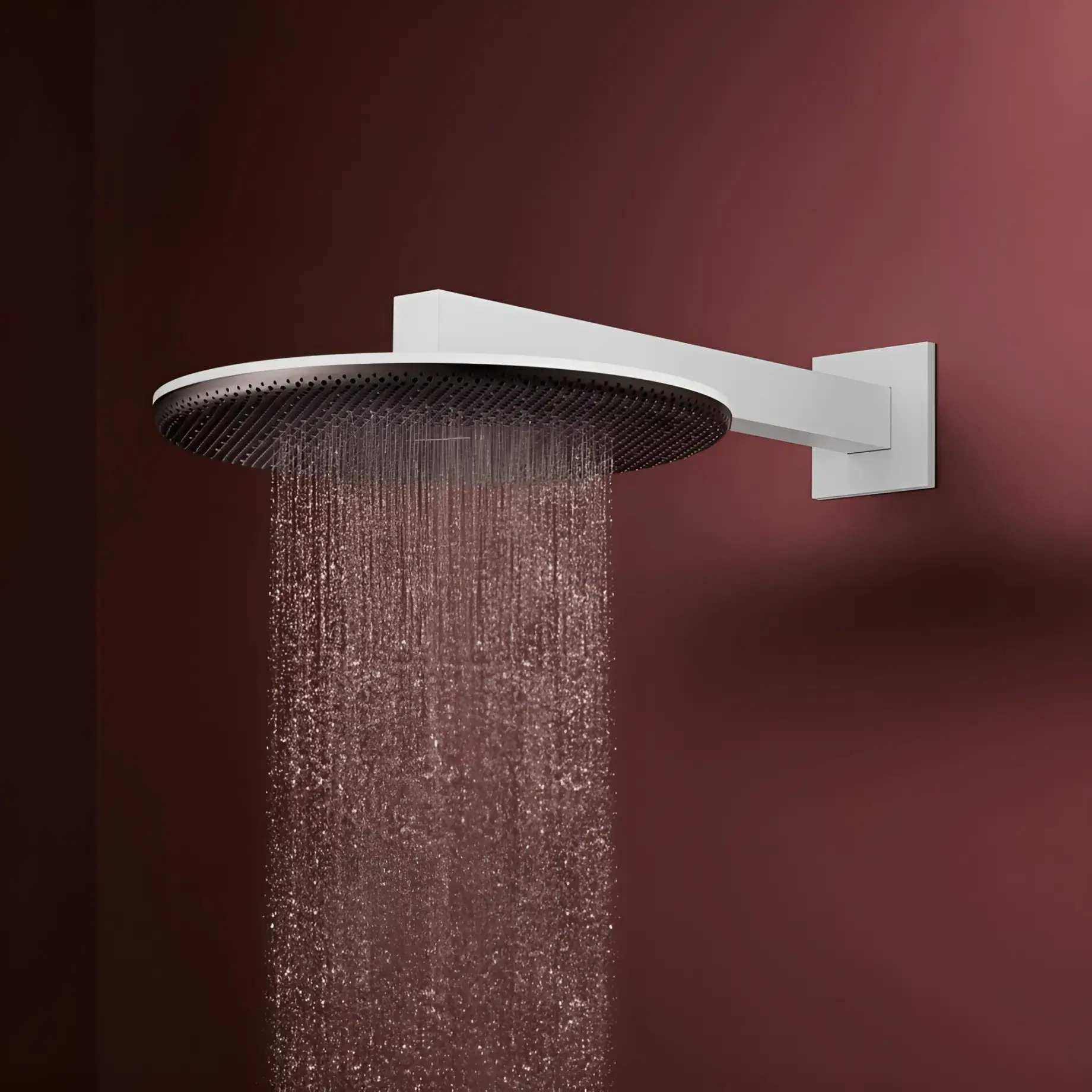 Верхній душ 1jet Raindance Alive S Hansgrohe 24520700 White Matt — бічний ракурс