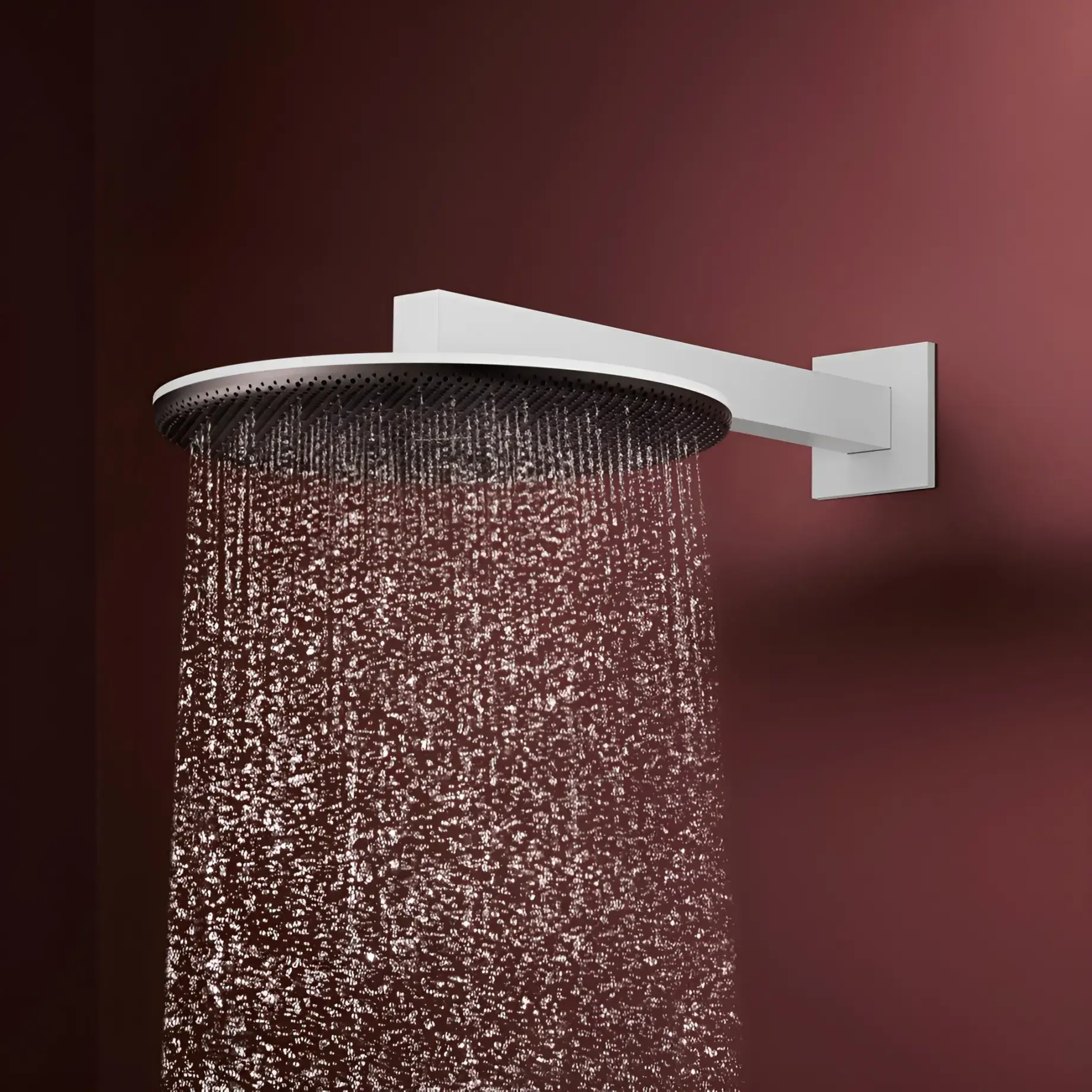 Верхній душ 1jet Raindance Alive S Hansgrohe 24520700 White Matt — вид спереду