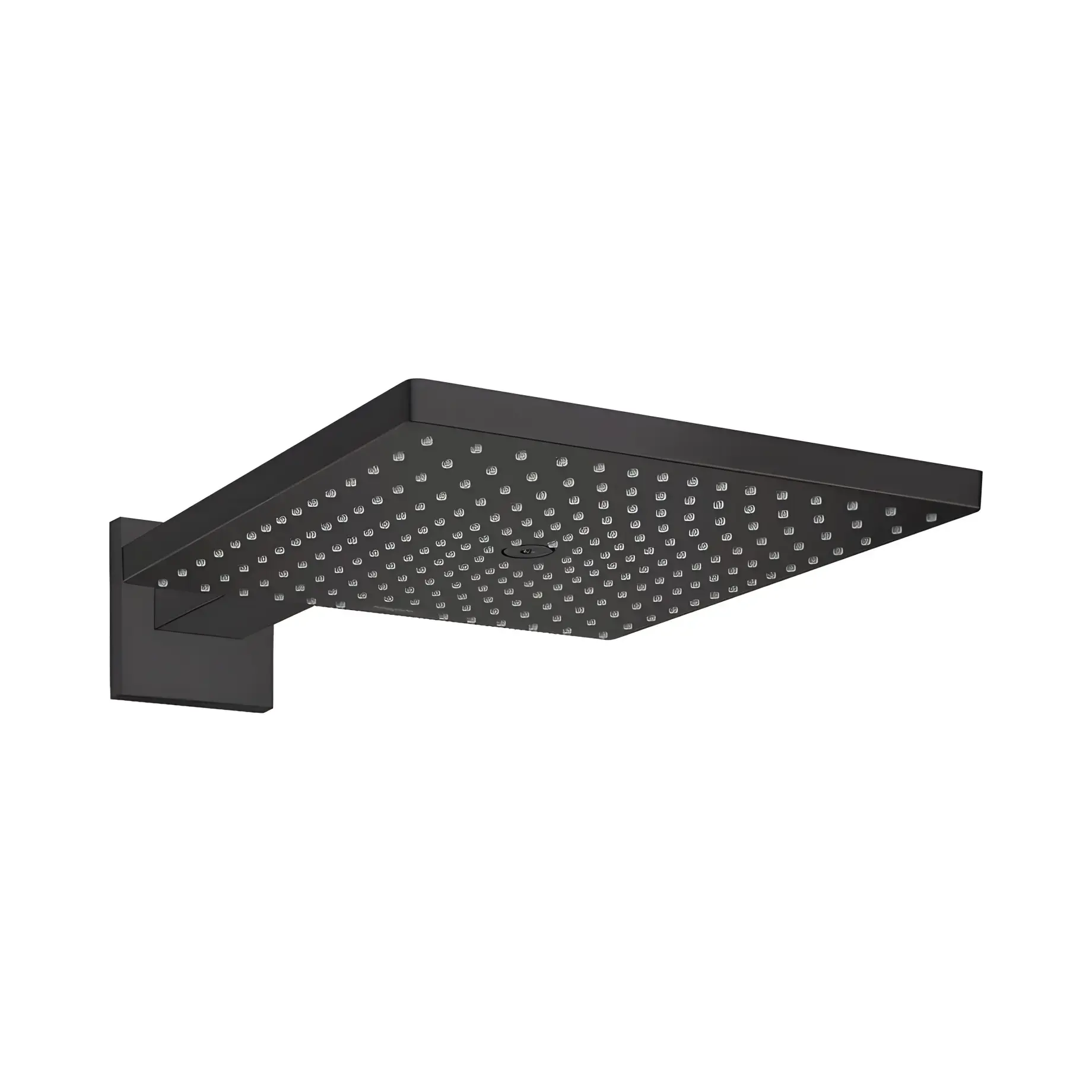 Верхній душ 1jet Raindance E Hansgrohe 26238670 Matt Black — вид на білому тлі