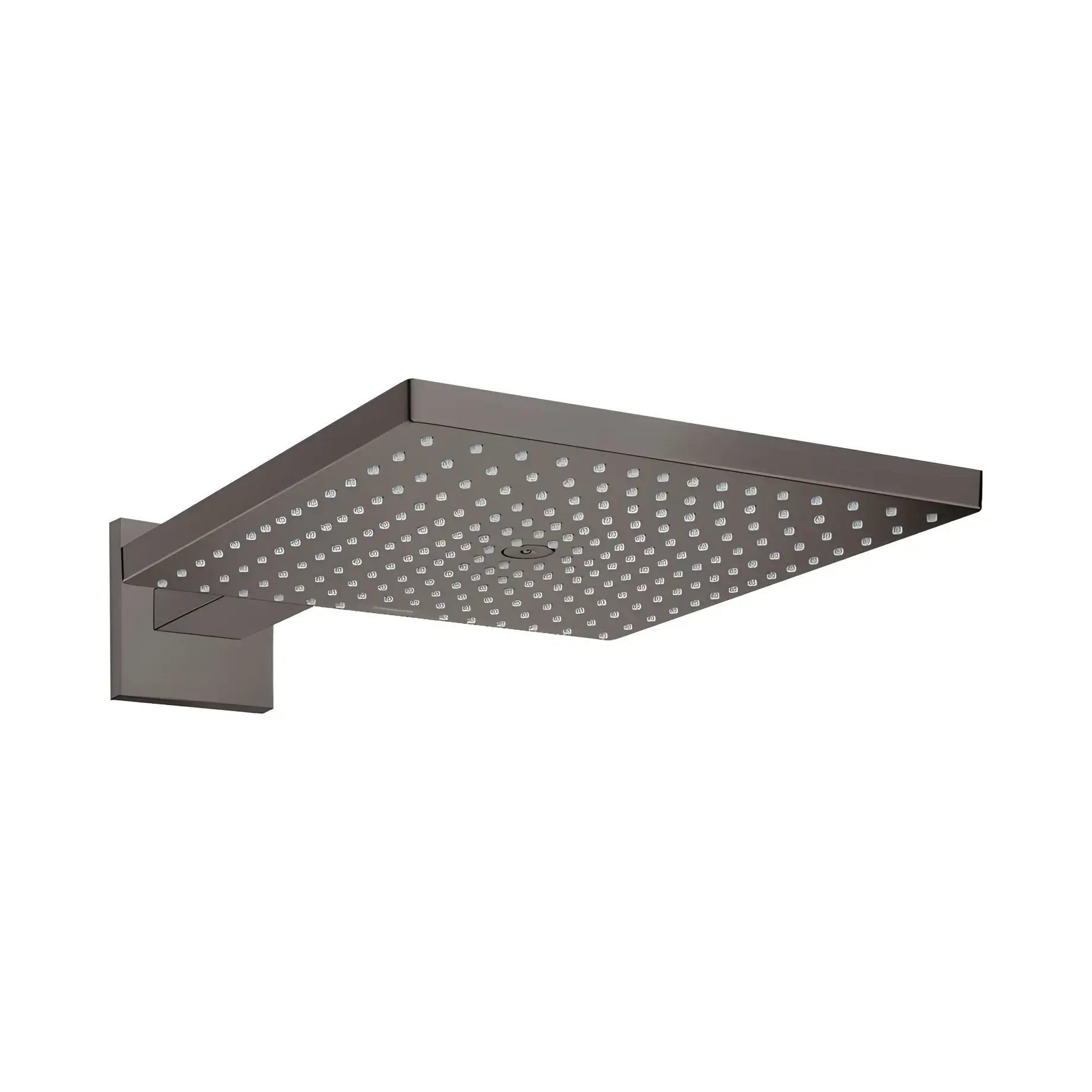 Верхній душ 1jet Raindance E Hansgrohe 26239340 Brushed Black Chrome 30 х 30 см — вид на білому тлі