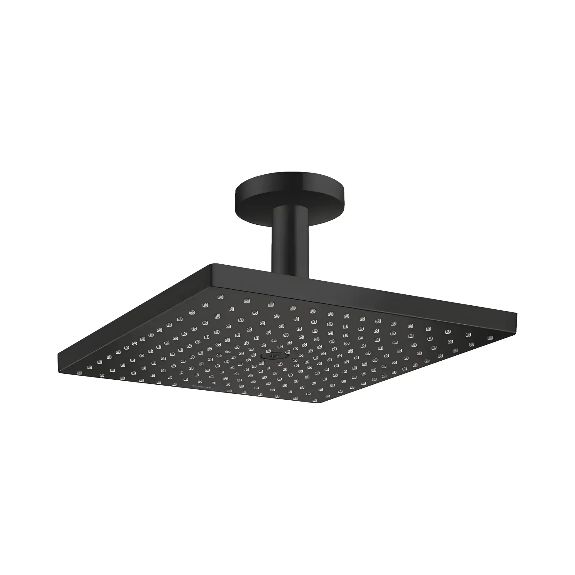 Верхній душ 1jet Raindance E Hansgrohe 26250670 Matt Black — вид на білому тлі