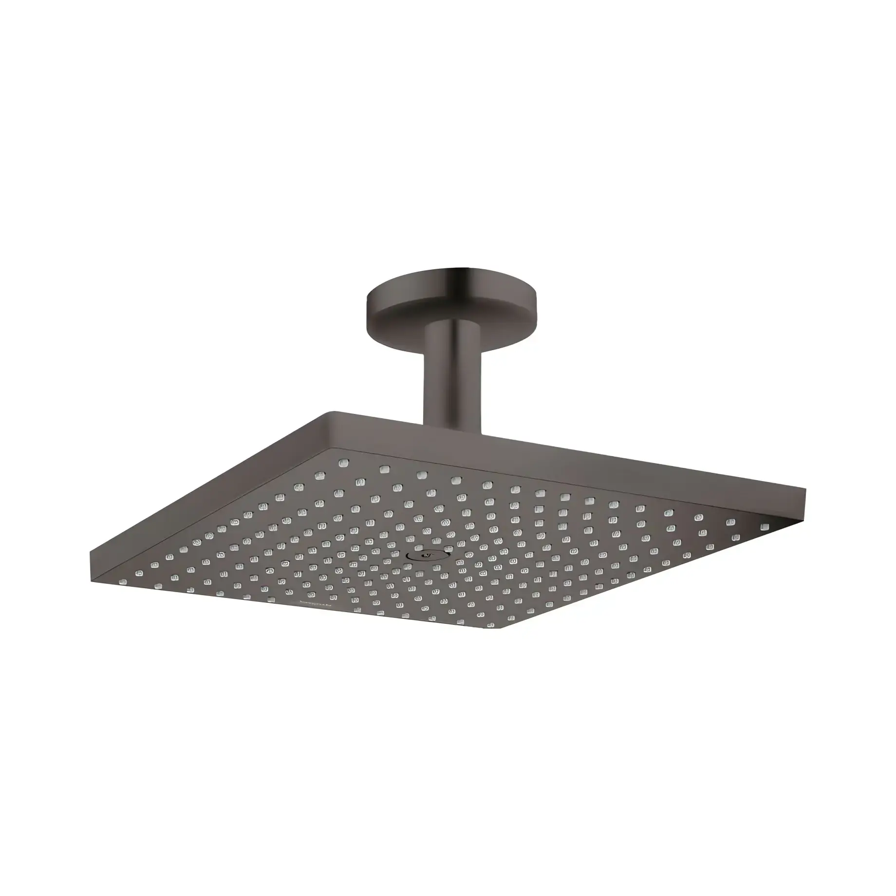 Верхній душ 1jet Raindance E Hansgrohe 26251340 Brushed Black Chrome — вид на білому тлі