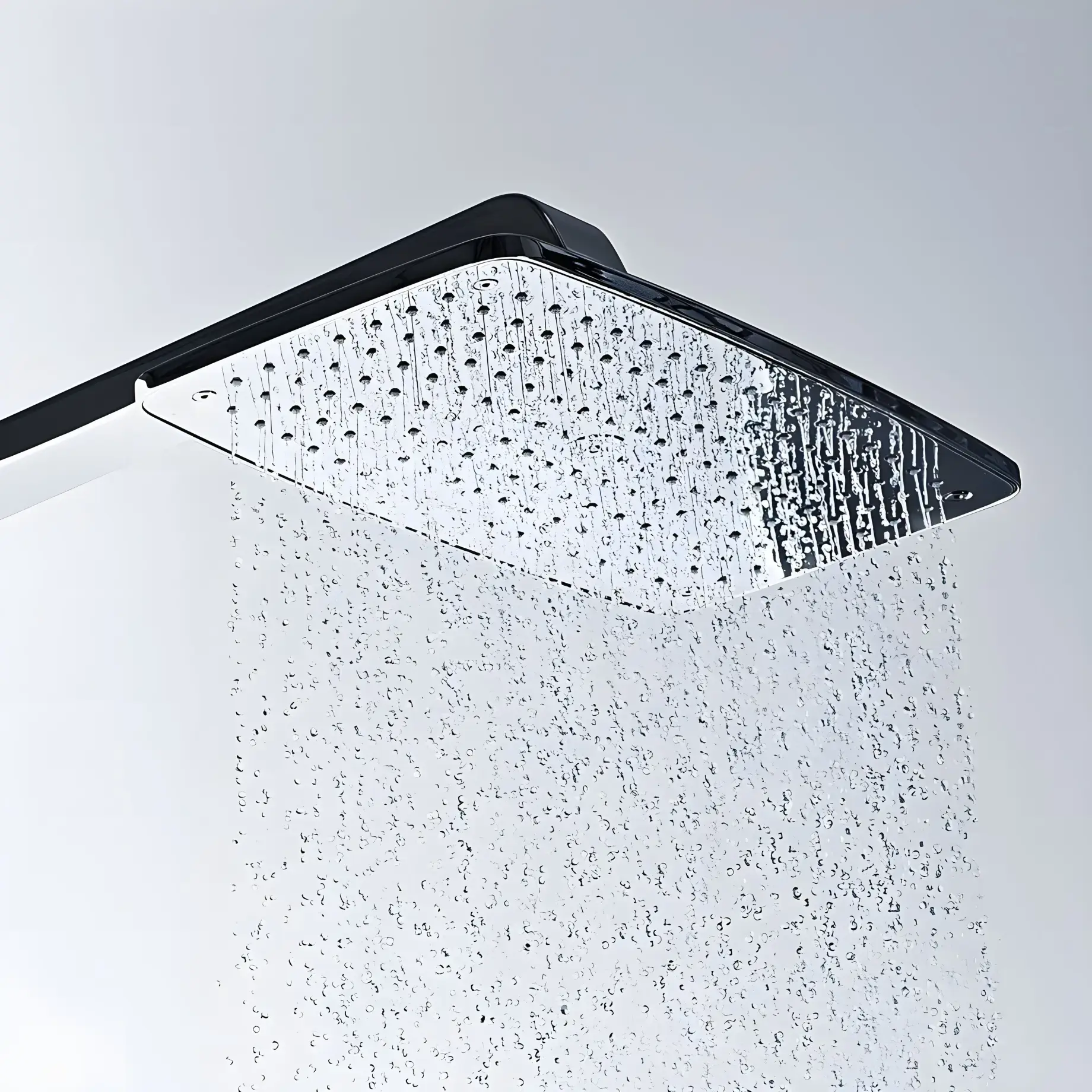 Душова система з термостатом Raindance E Hansgrohe 27113000 Chrome — бічний ракурс
