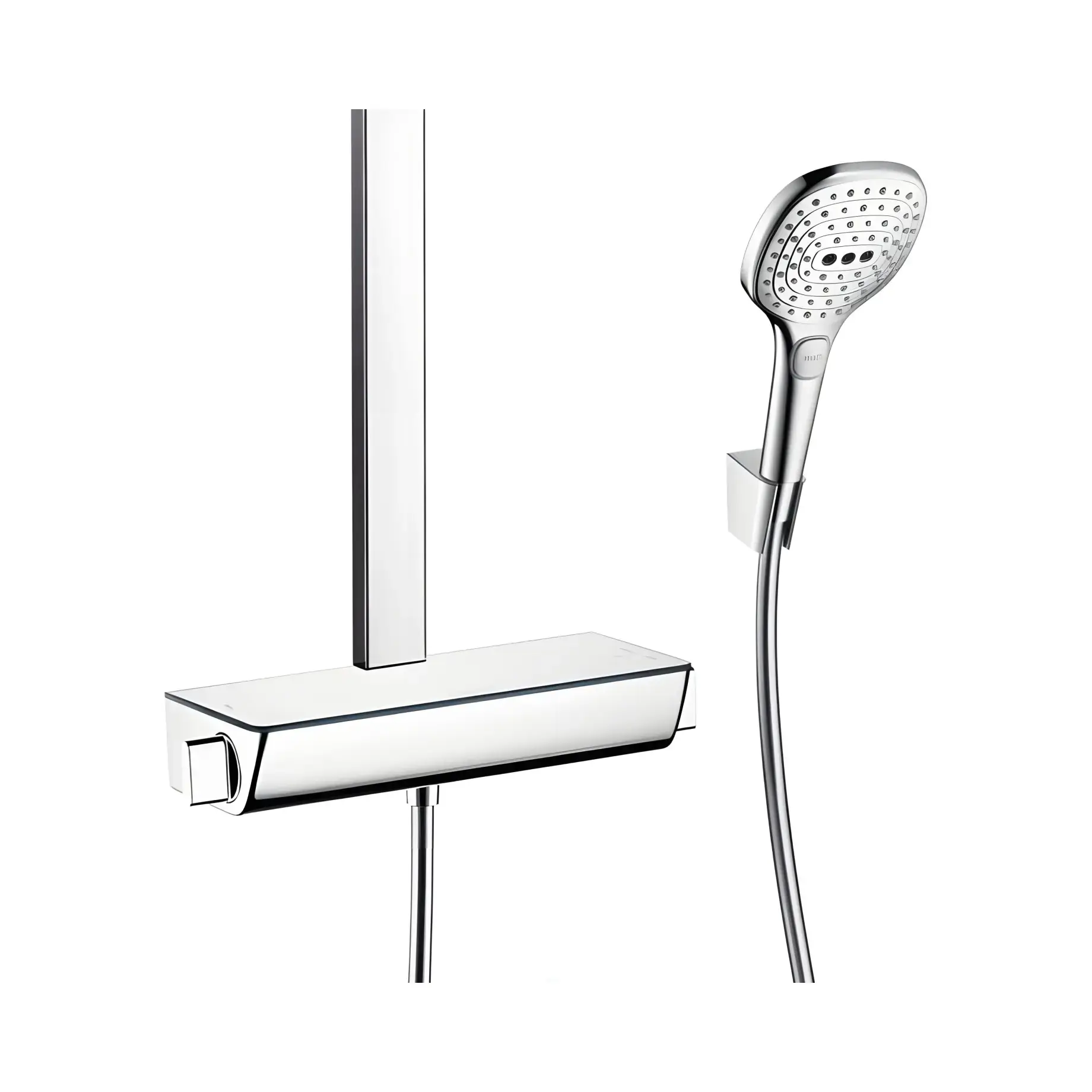 Душова система з термостатом Raindance E Hansgrohe 27286000 Chrome — вид згори