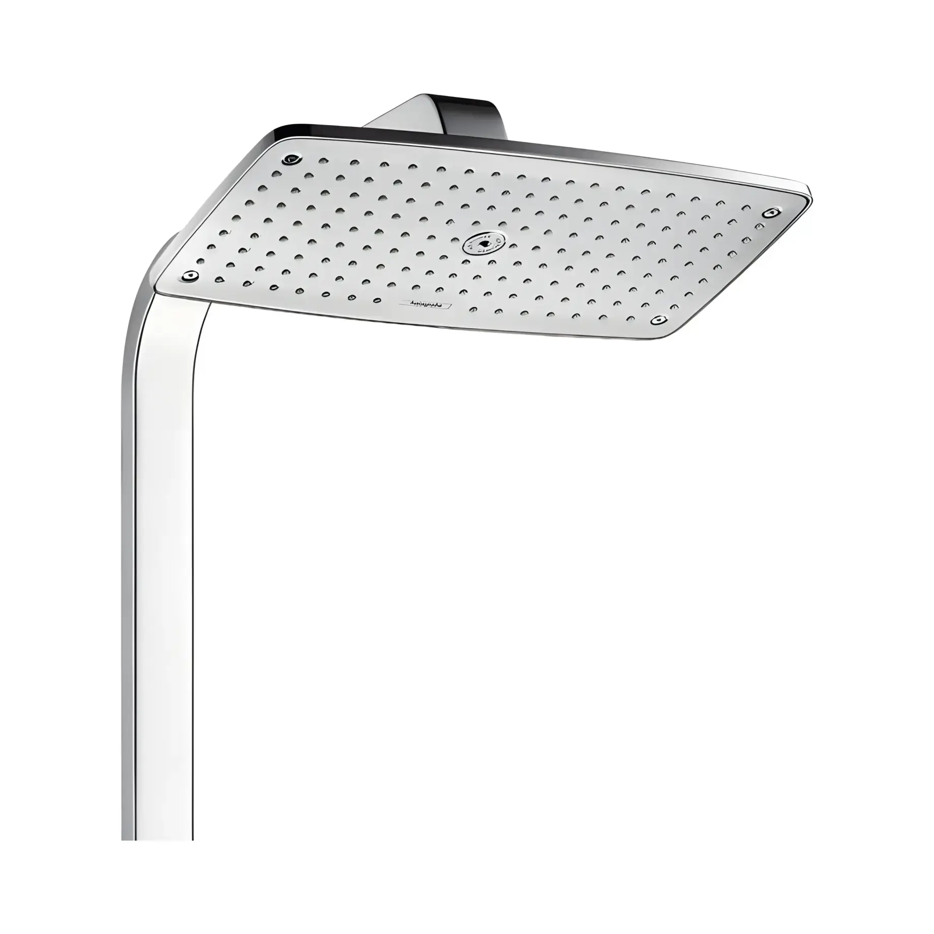 Душова система з термостатом Raindance E Hansgrohe 27286400 White / Chrome — бічний ракурс