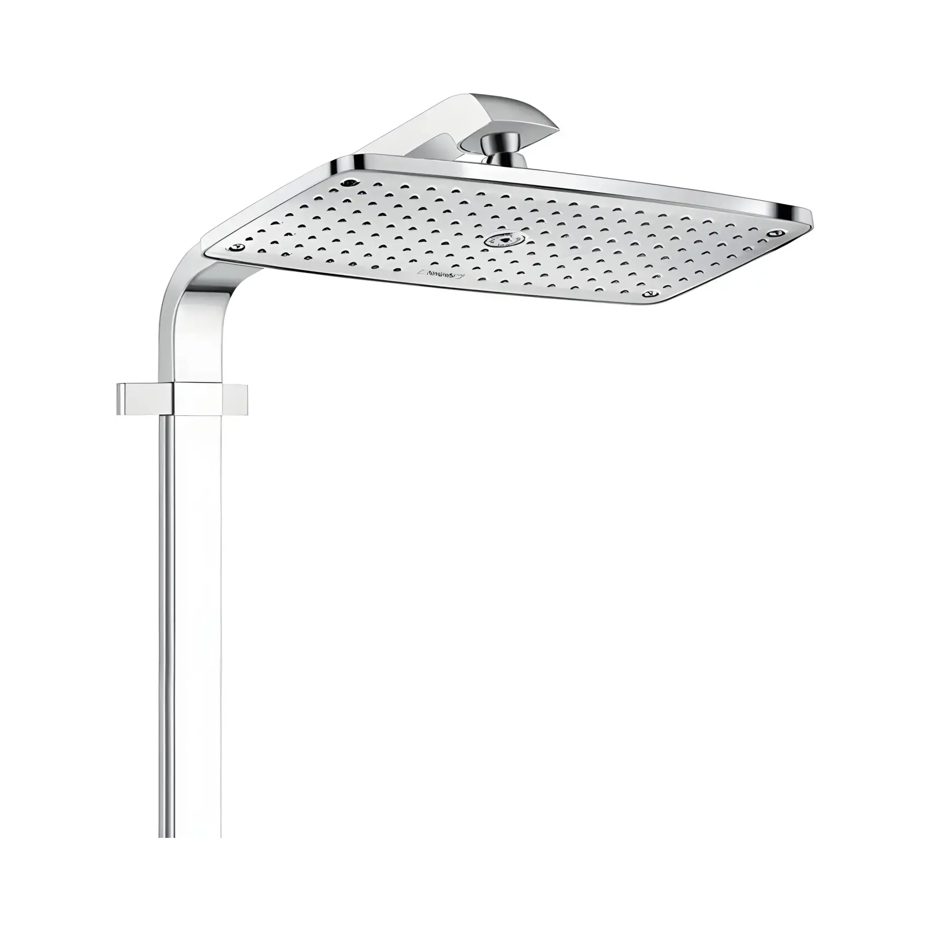 Душова система з термостатом Raindance E Hansgrohe 27288400 White / Chrome — бічний ракурс