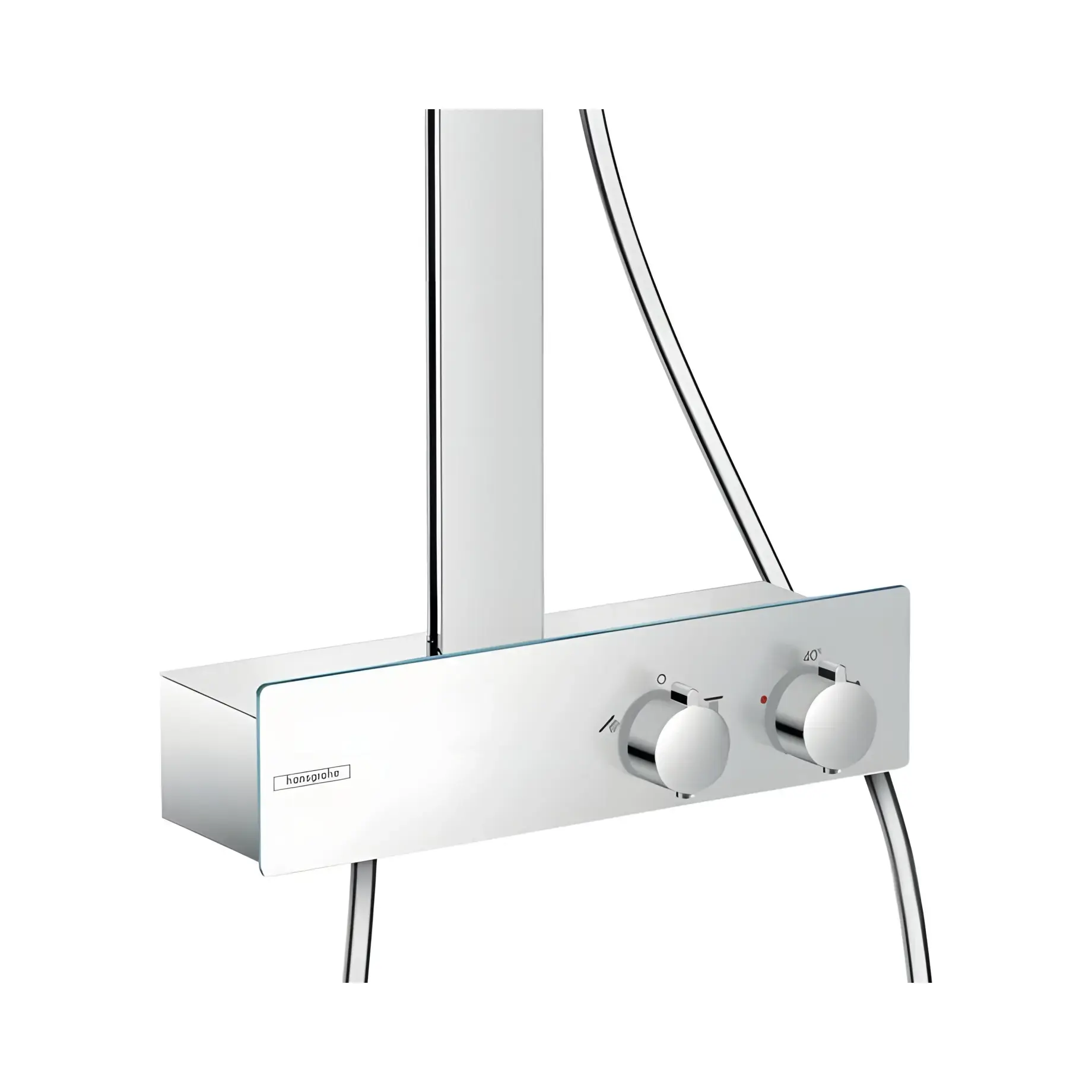 Душова система з термостатом Raindance E Hansgrohe 27362000 Chrome — вид згори
