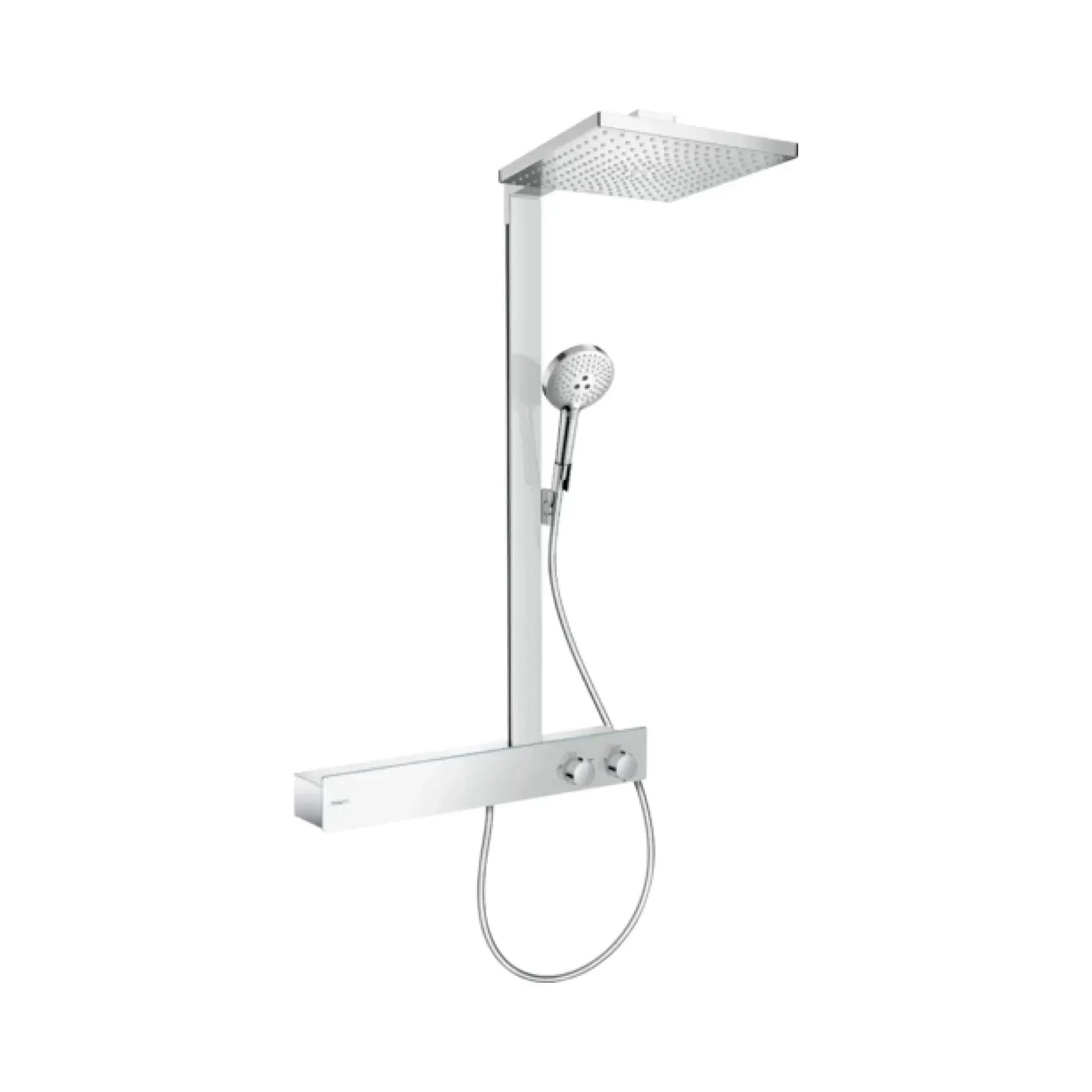 Душова система Raindance E Showerpipe 300 1jet EcoSmart Hansgrohe 27364000 — вид на білому тлі