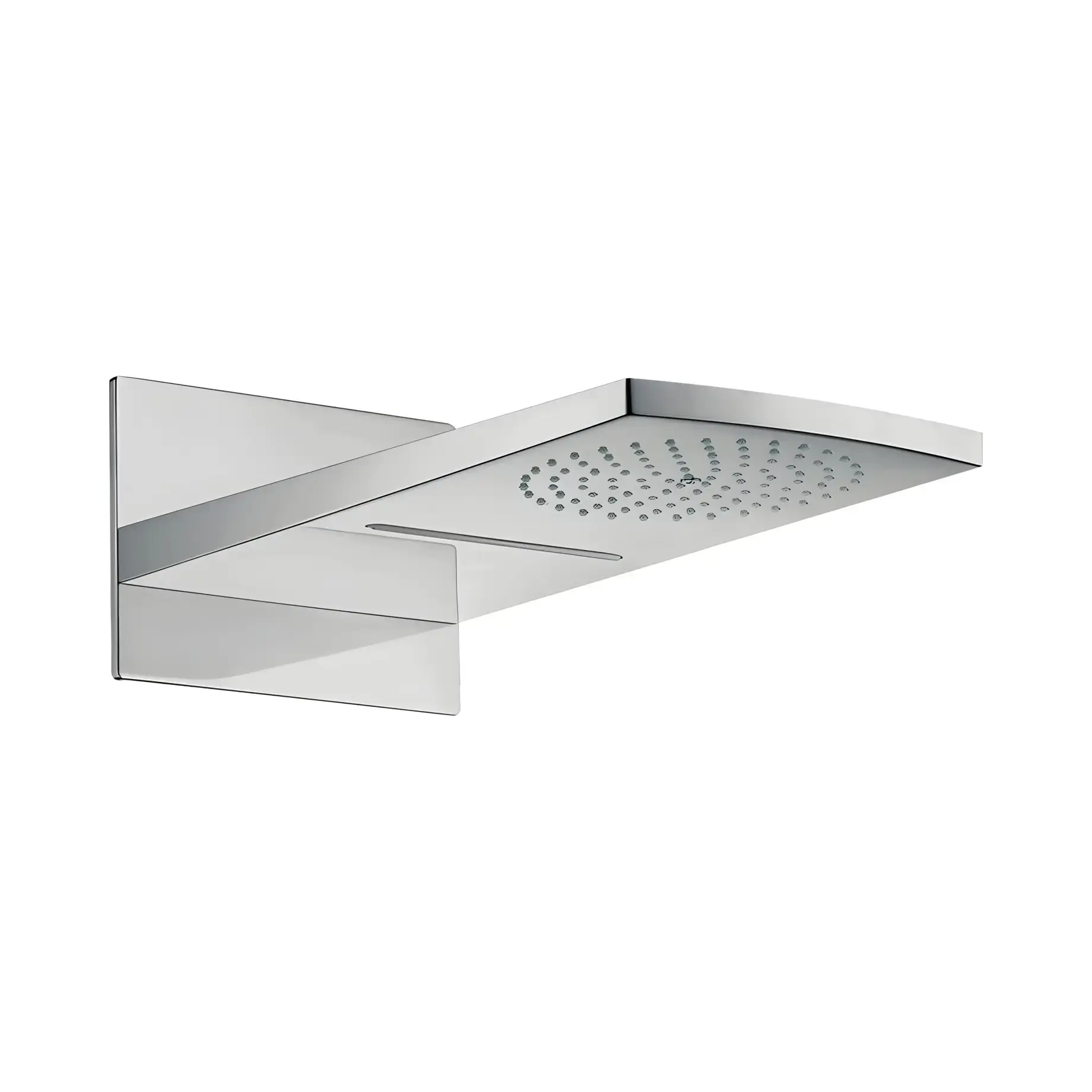 Верхній душ 2jet Raindance Rainfall Hansgrohe 28433000 Chrome 44.5 х 21.4 см — вид на білому тлі
