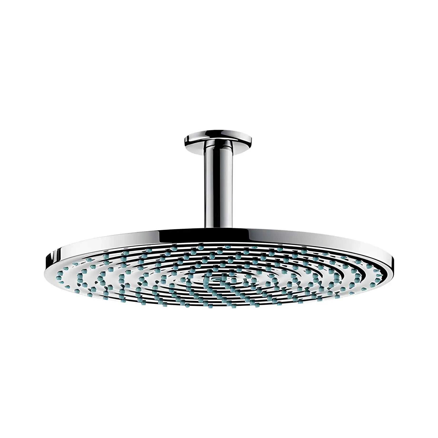 Верхній душ 1jet Raindance S Hansgrohe 26600000 Chrome 30 х 30 см — вид на білому тлі