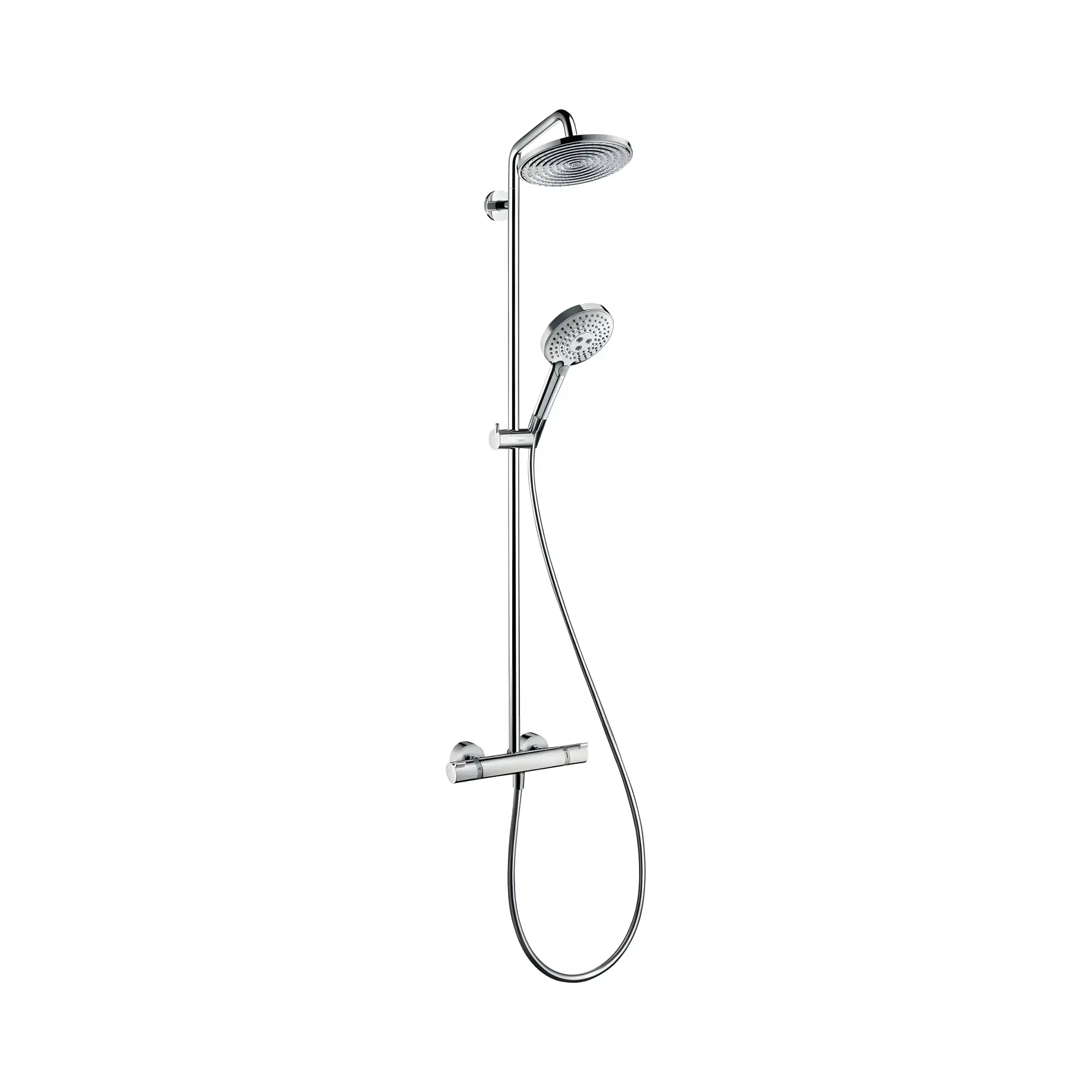 Душова система з термостатом Raindance S Hansgrohe 27115000 — вид на білому тлі