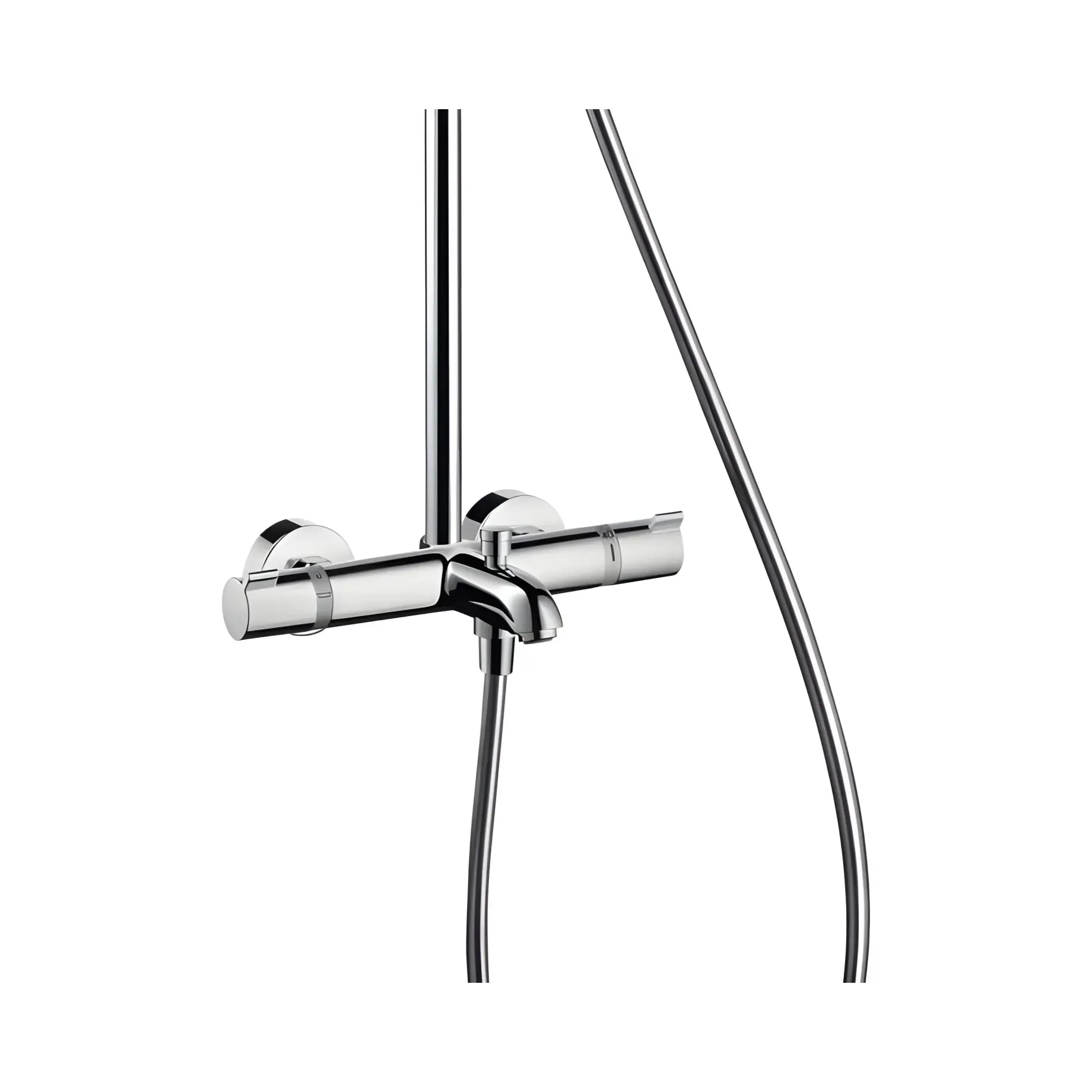 Душова система з термостатом Raindance S Hansgrohe 27117000 — вид ззаду